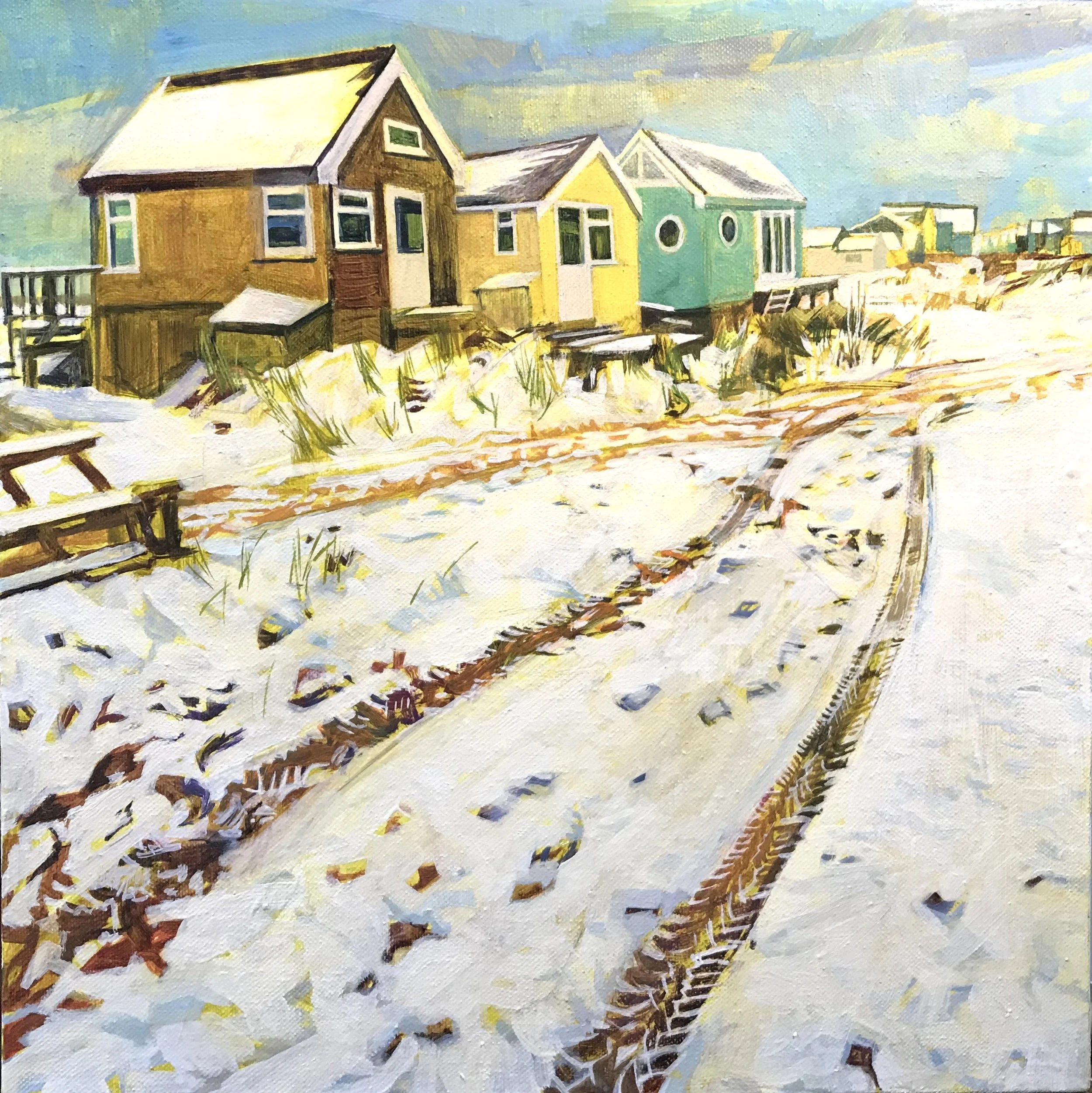 Mudeford Snow Tracks