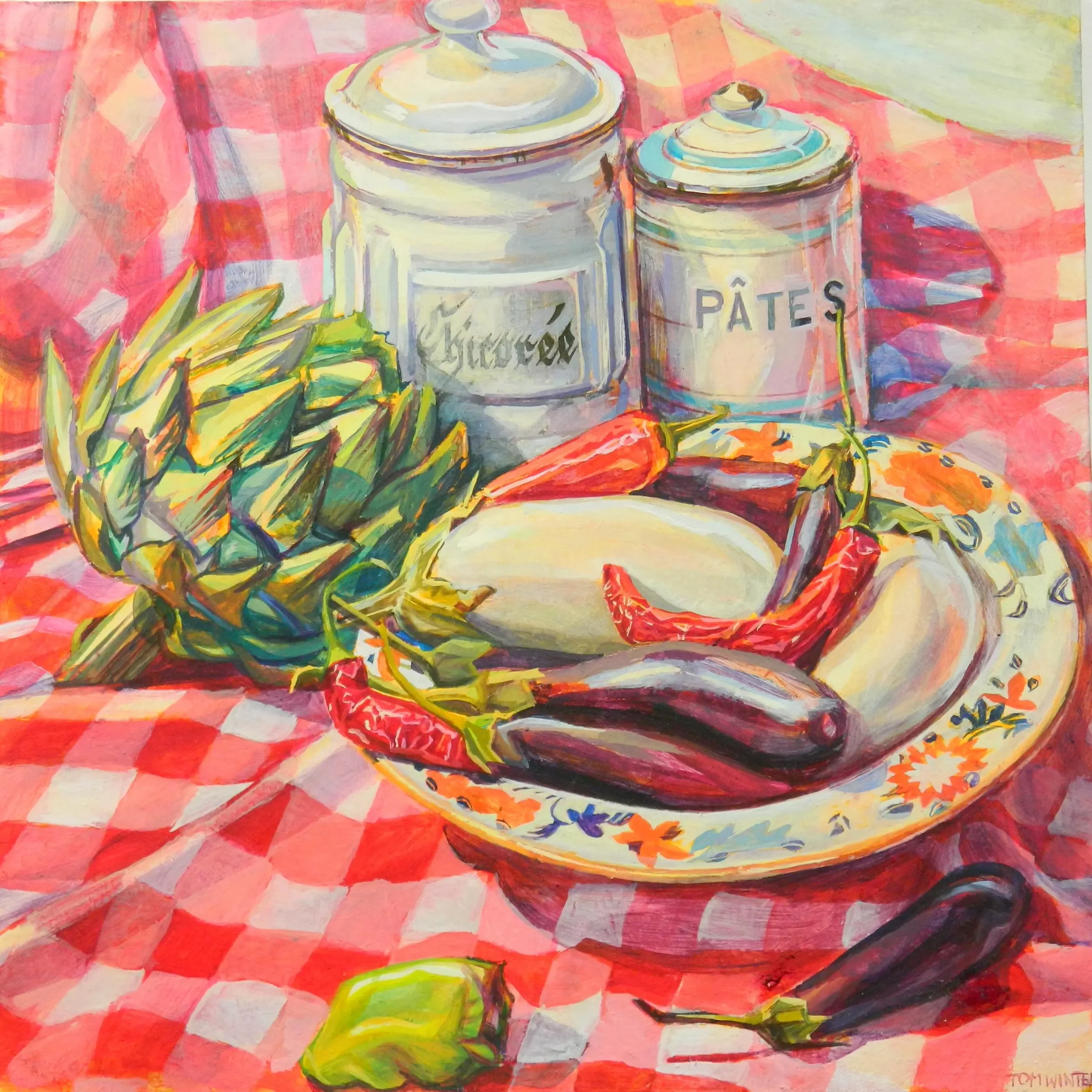 Artichoke, Aubergines & Chillies