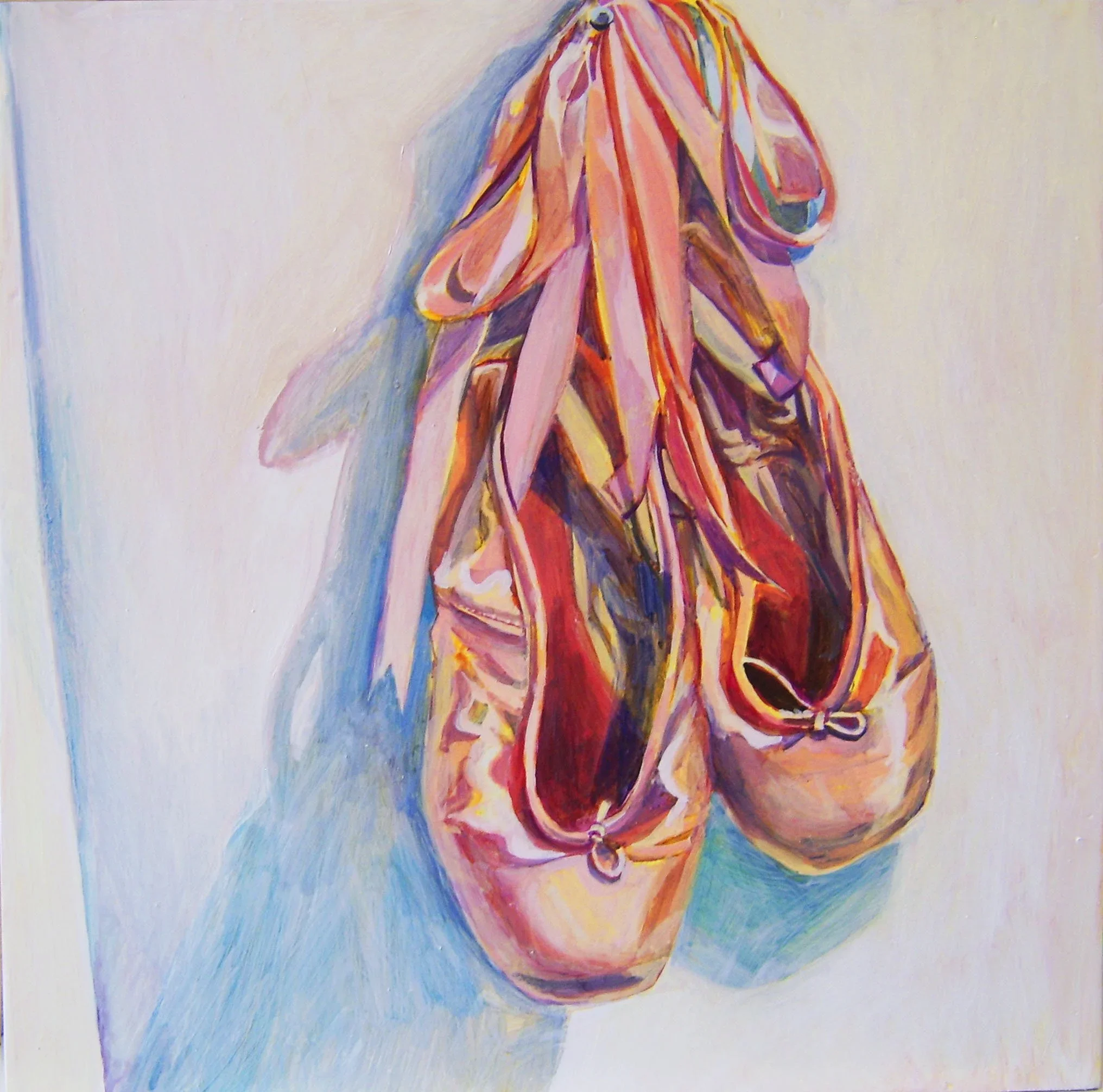 Hanging Ballet Shoes Greetings Cards (Set of 4)