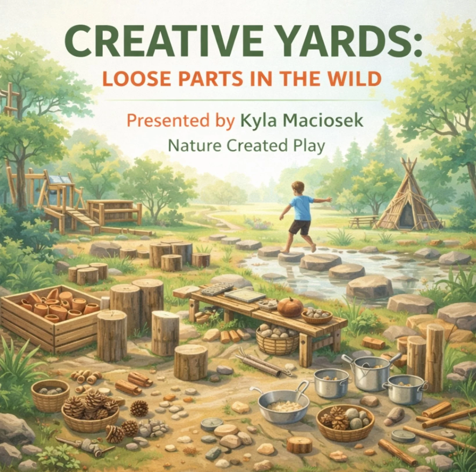 Creative Yards: Loose Parts in the Wild/ Tuesday, February 24th/ 6:30-8:30 PM