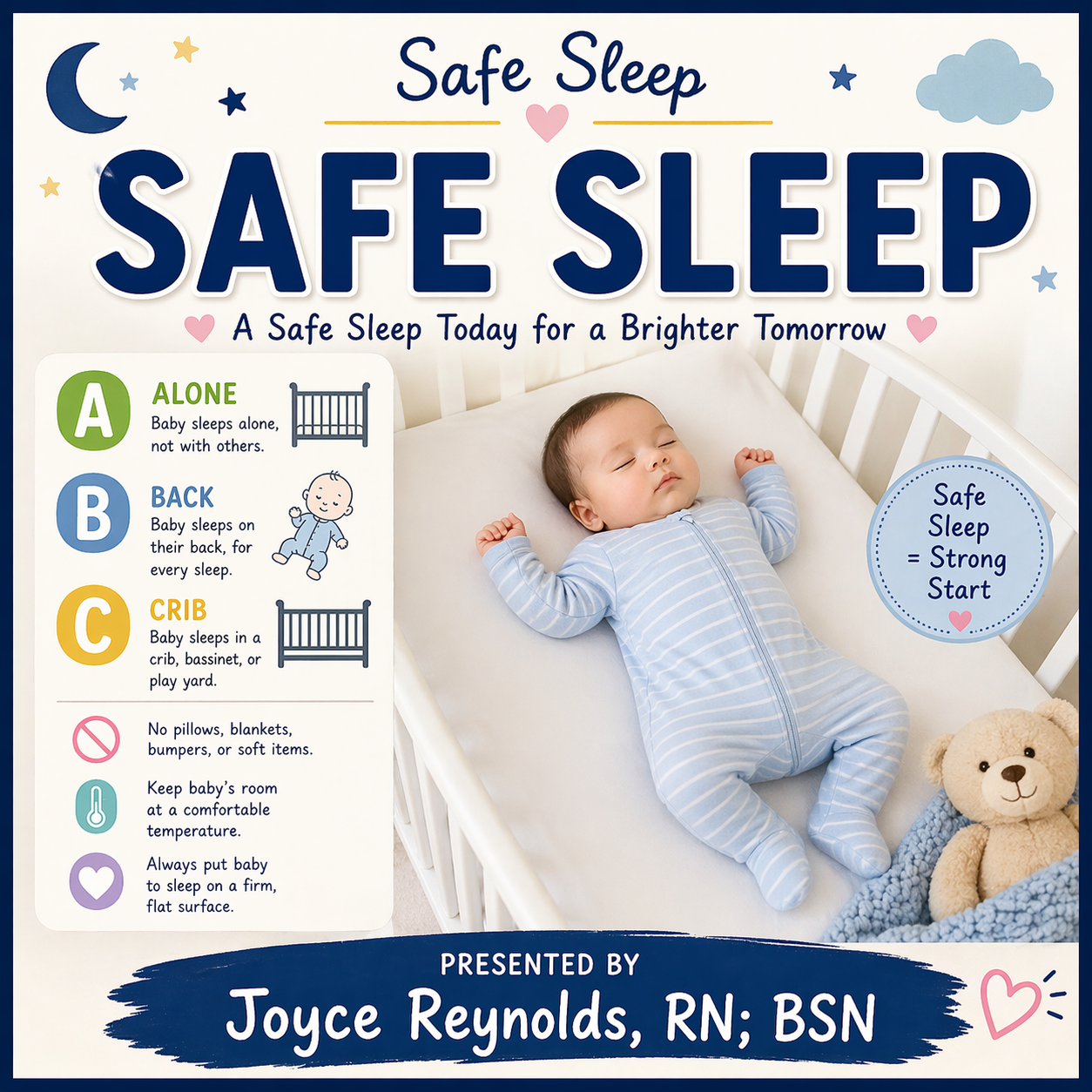 Safe Sleep/ Tuesday, June 9th/ 6:30-8:30 PM
