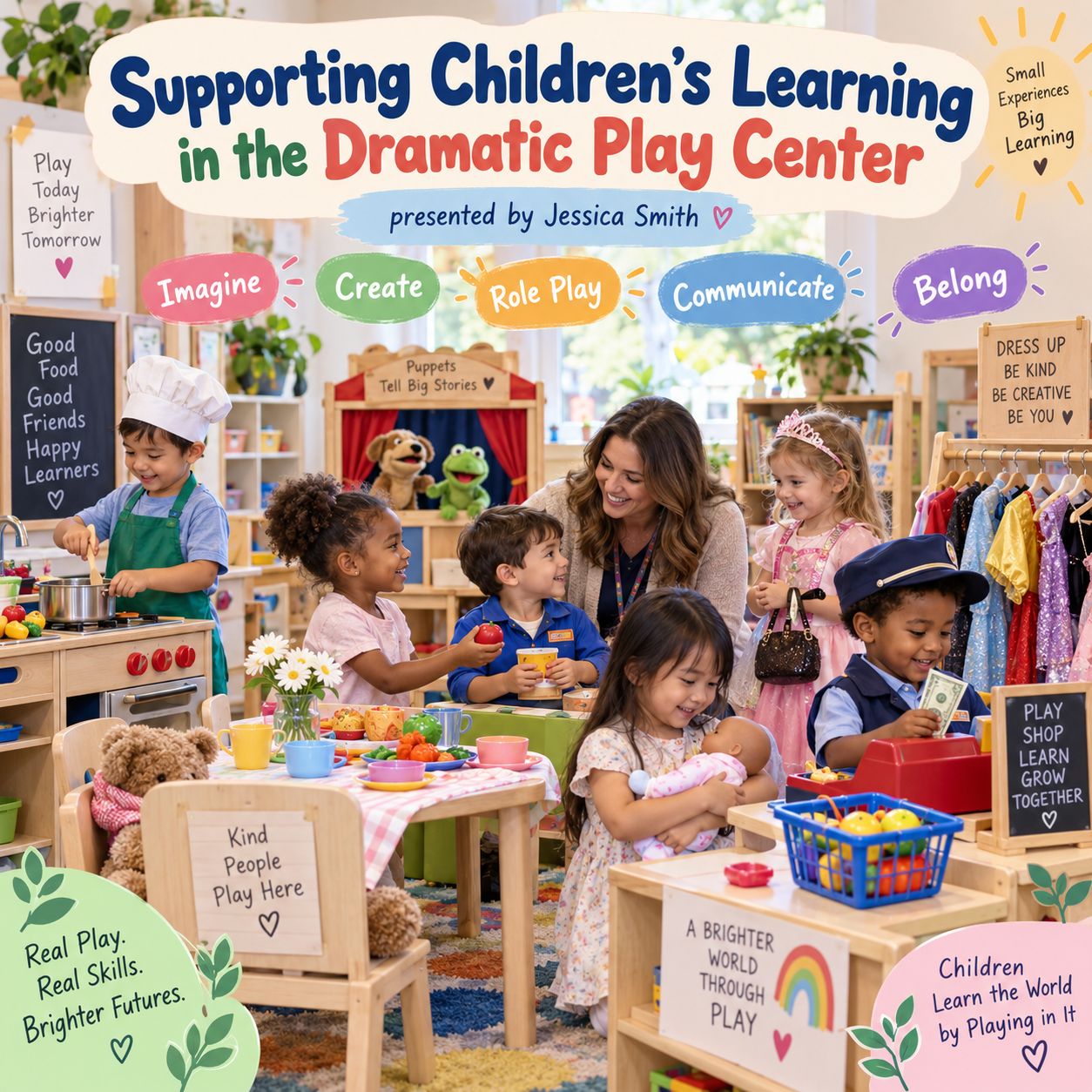 Supporting Children’s Learning in Dramatic Play Center/ Tuesday, October 13th/ 6:30-8:30 PM