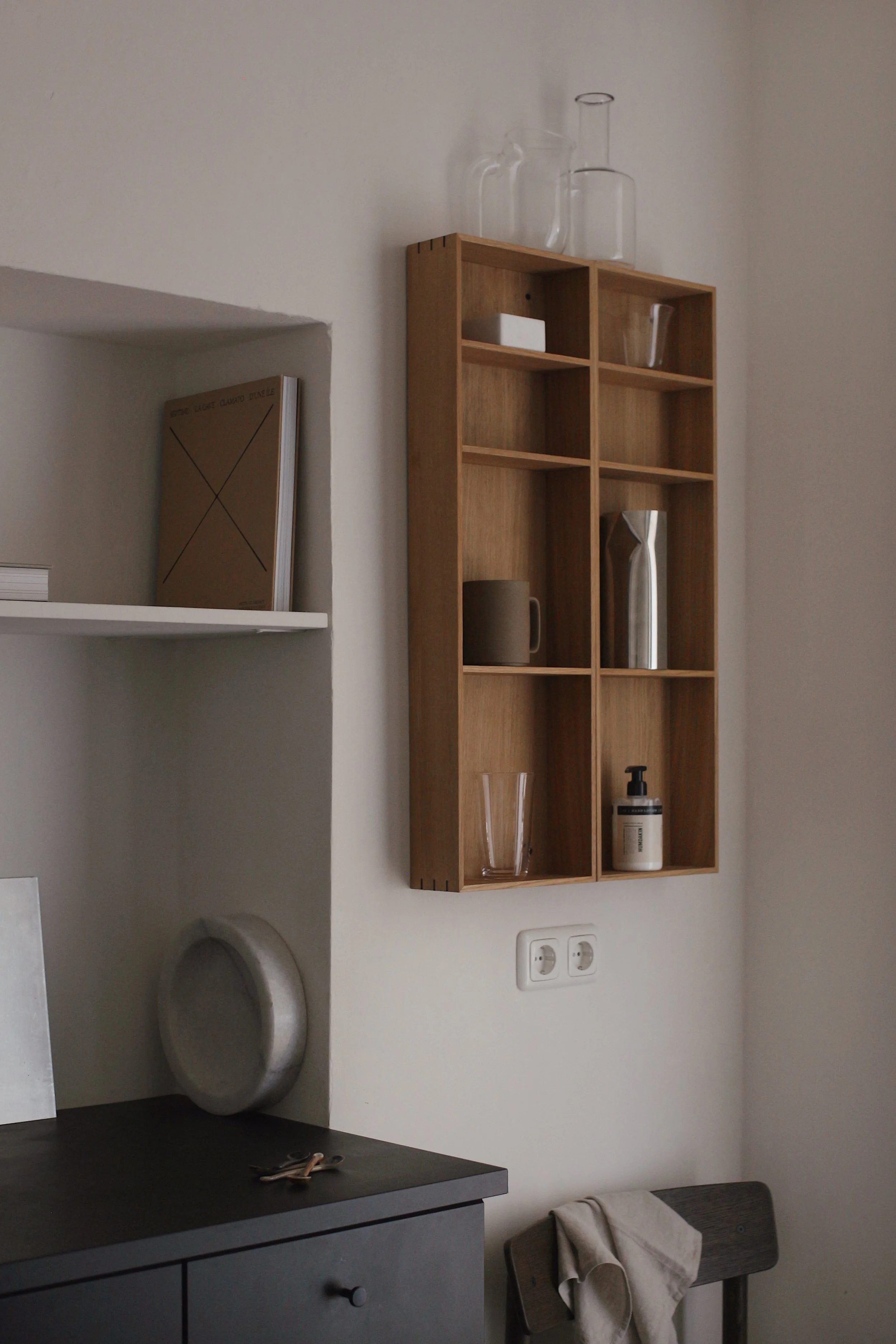 Bon Shelves and Pleat jug in my kitchen