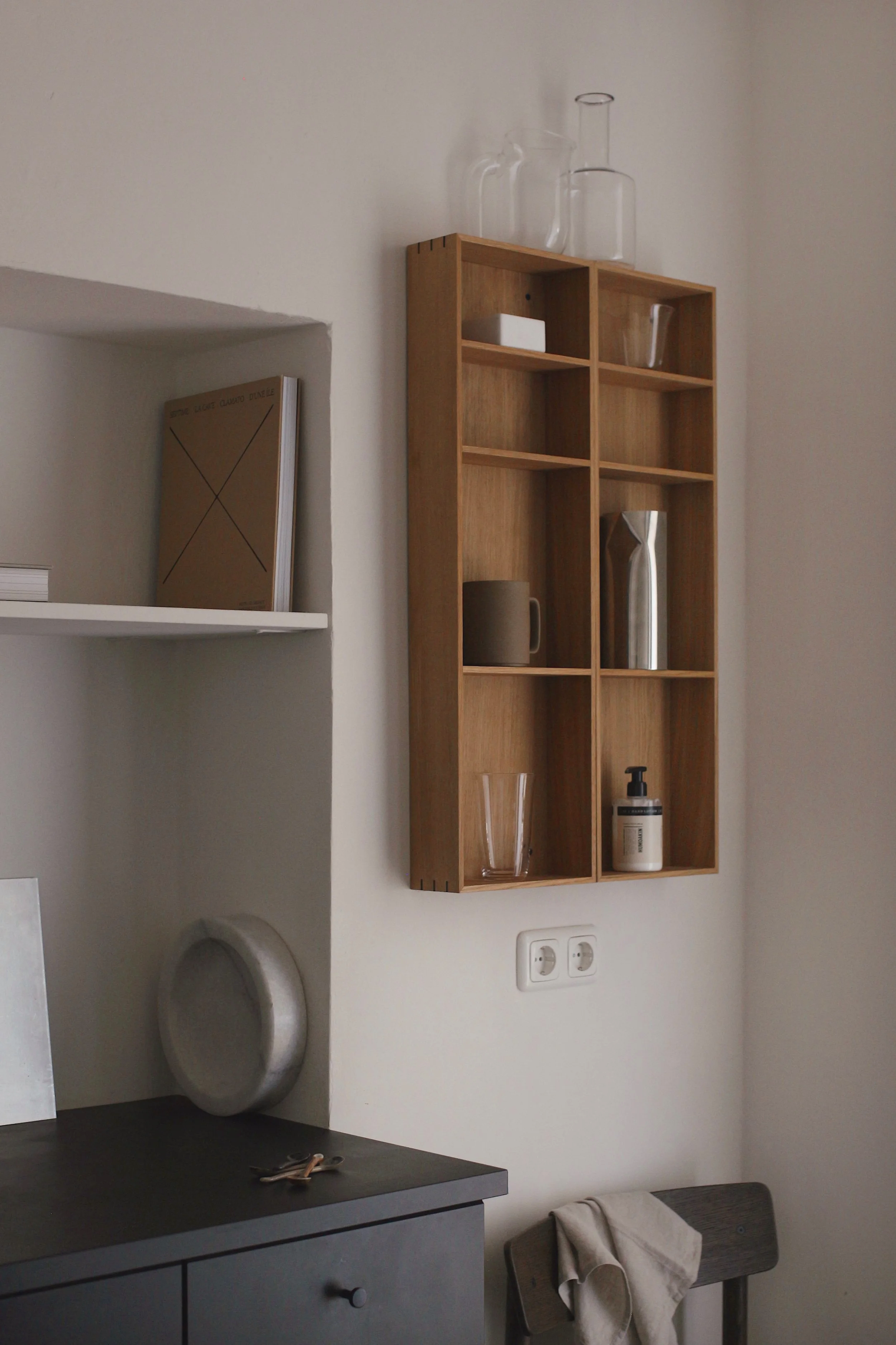 Bon Shelves and Pleat jug in my kitchen