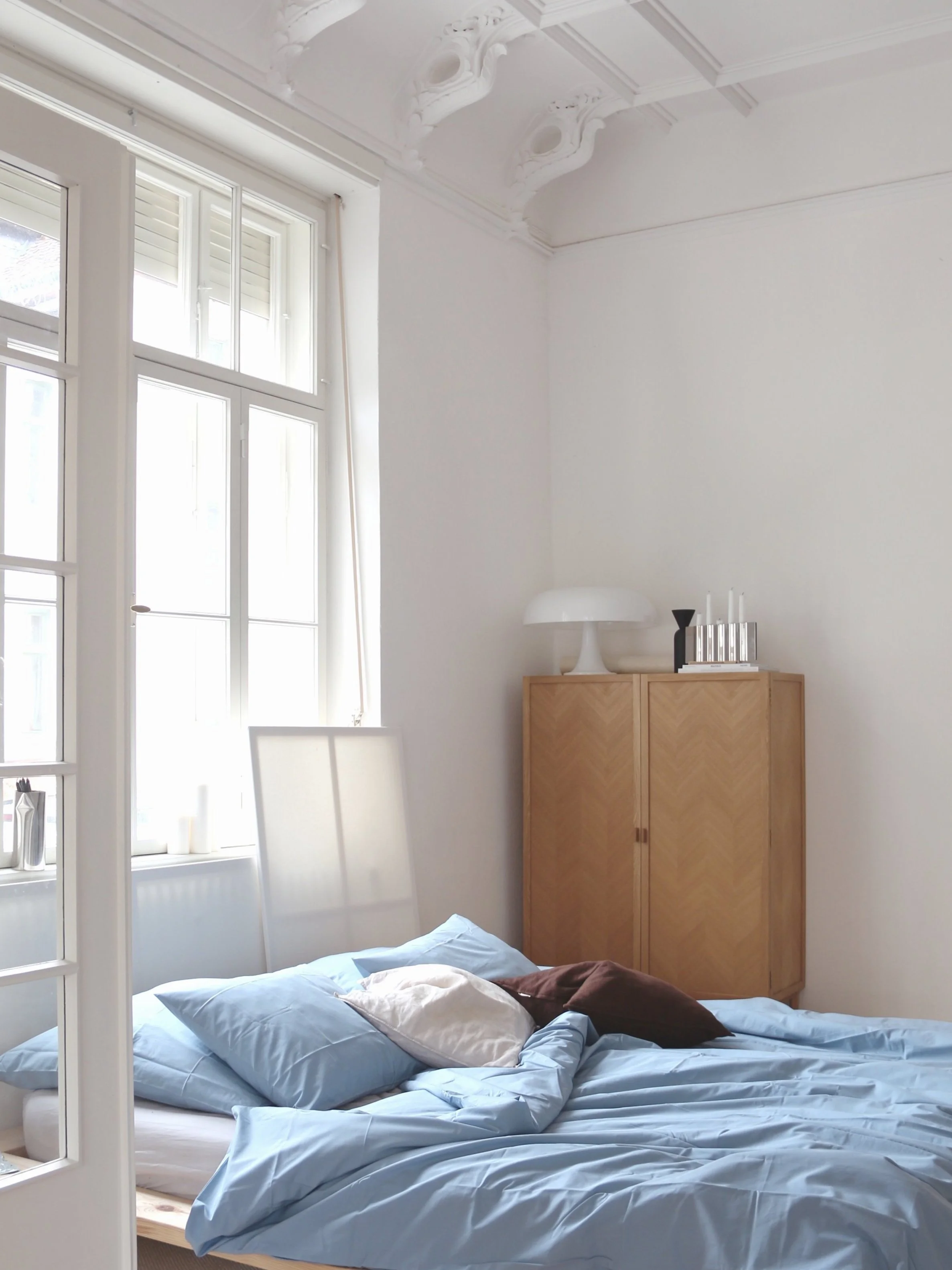 The Color Edit: Light Blue + Dark Chocolate Brown. - a well-designed egg