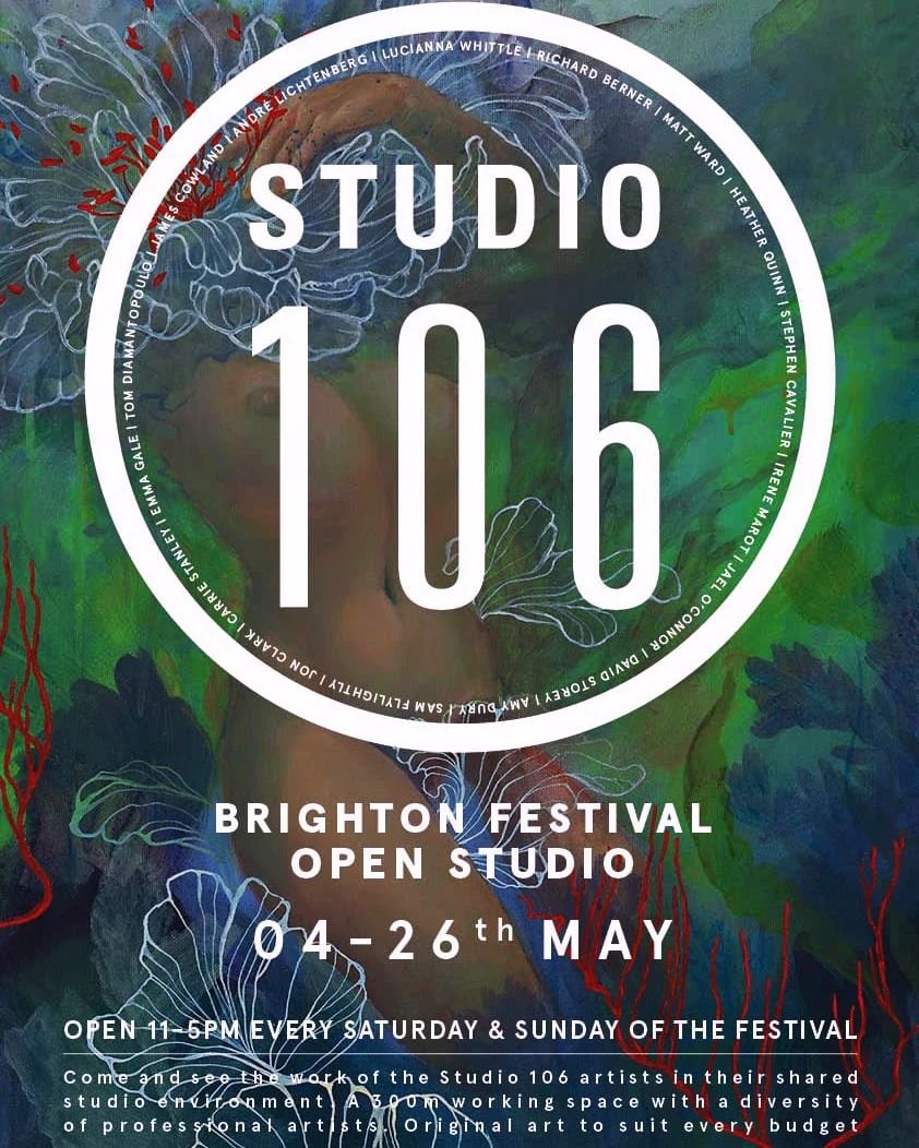 My art studio is part of the Brighton Festival Artist Open House trail this May, open every weekend. The space is full of incredible artists and collections. I might be biased, but it's the best collective in the city and the show is well worth the v