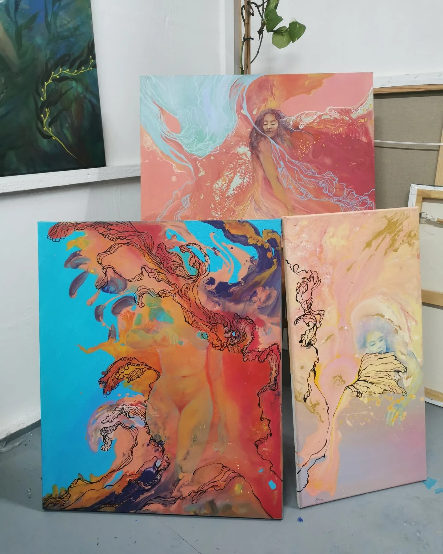 A productive day delivering three of my earlier works from the Songbook Series to King's School Hove for their Charity auction next week. Hoping to help raise money for @doctorswithoutborders to support their humanitarian work in Gaza. It's an incred
