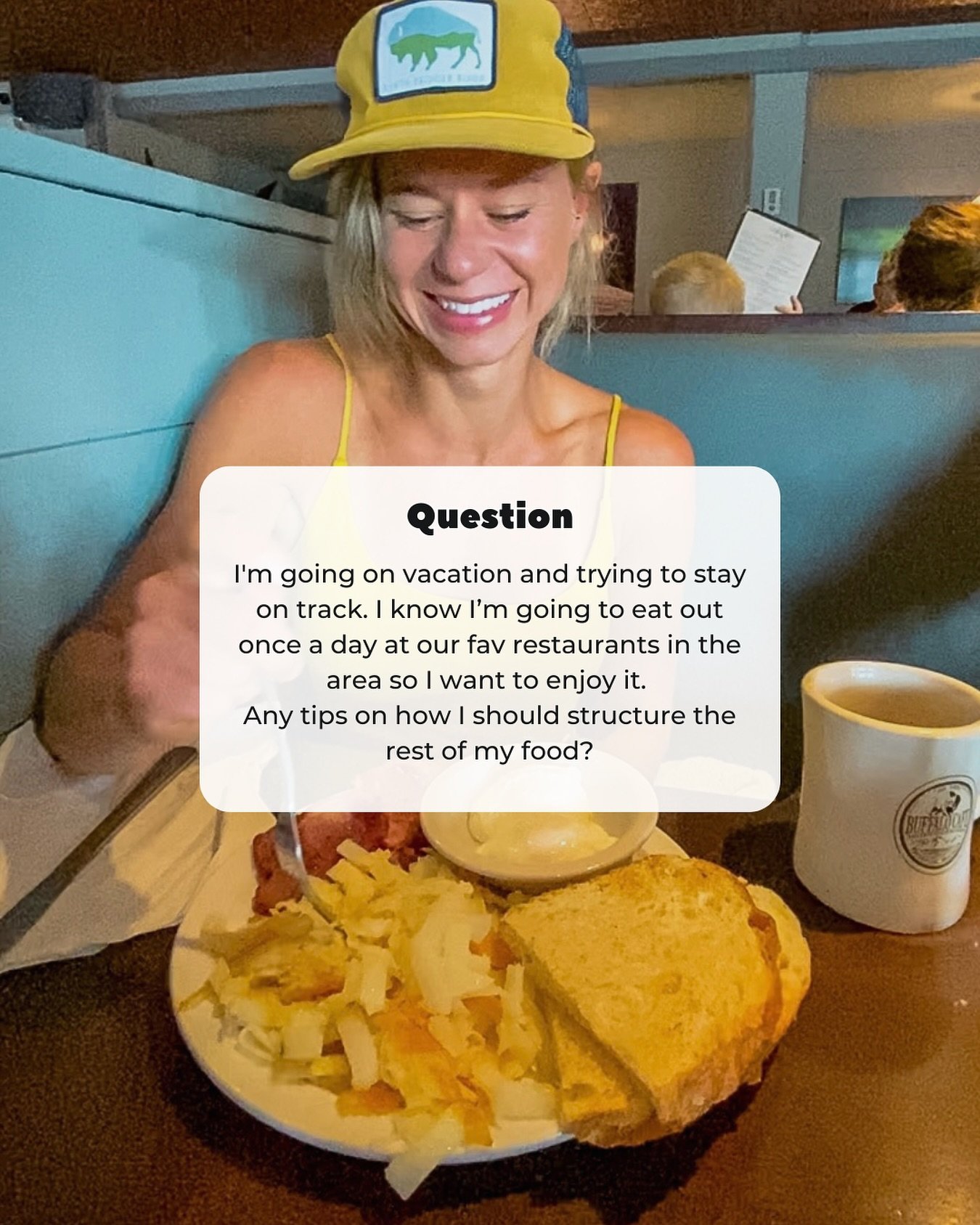 Bottom line - if you&rsquo;re miserable, stressed, or feel restricted with food on vacation you&rsquo;re doing it wrong. 

✨Good food with good people creates core memories. 

Here&rsquo;s where I would focus my efforts outside of your restaurant mea