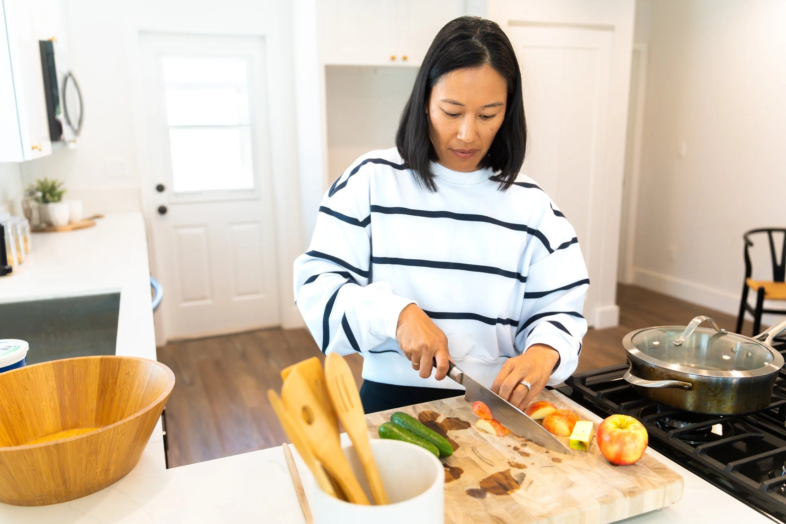 free 5-day guide with meal recipes, shopping list, workout routine, and eating out tips for adults over 40