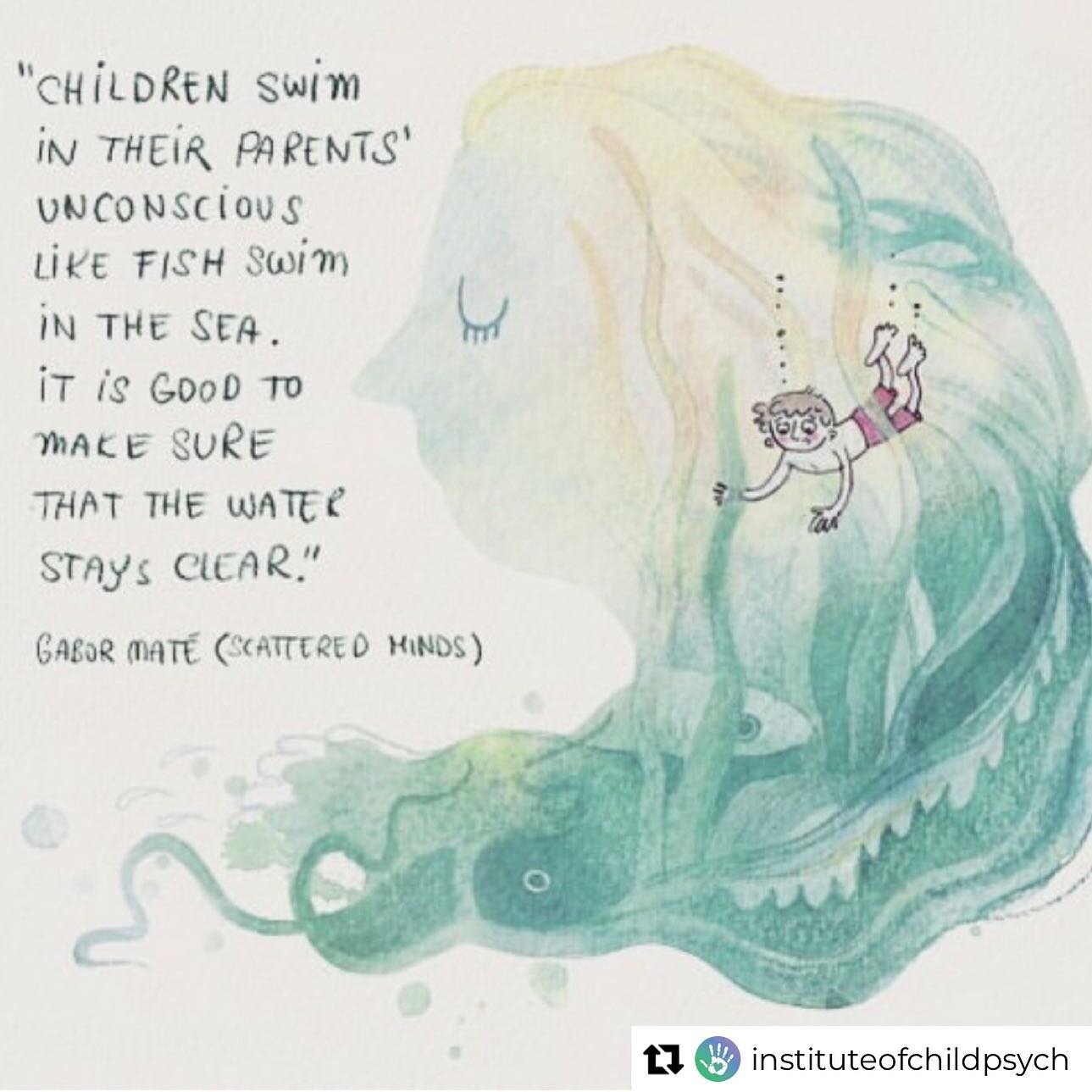 Repost from @instituteofchildpsych
&bull;
One of the biggest obstacles to stay connected and calm in our parenting is the unresolved hurt we carry with us from childhood. Particularly the stories we haven&rsquo;t examined and worked through. 

Credit