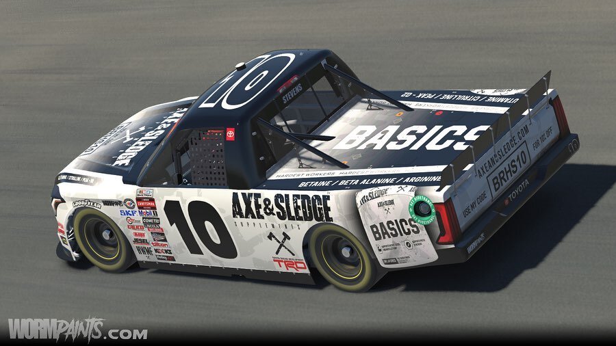 Back to Basics! What&rsquo;s more classic than black and white? Another Axe &amp; Sledge car hitting the track for Brandyn Harris.