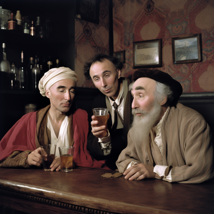 shakespeare, rumi, and oppenheimer walk into a bar