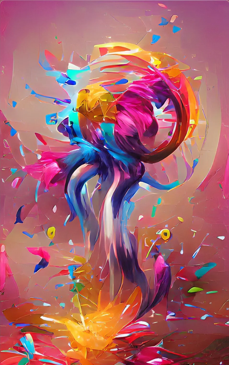 original prompt: pinwheel sparkling monkeyfall