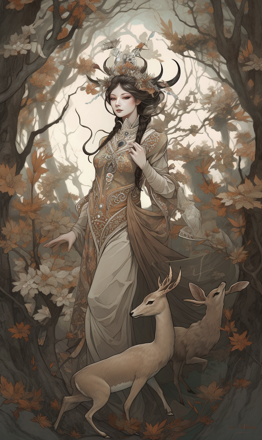 panchromatic_a_woman_in_the_forest_with_deer_and_leaves_around__e24ee2ce-f57f-4417-ba9f-8b68d1f34cfe.png