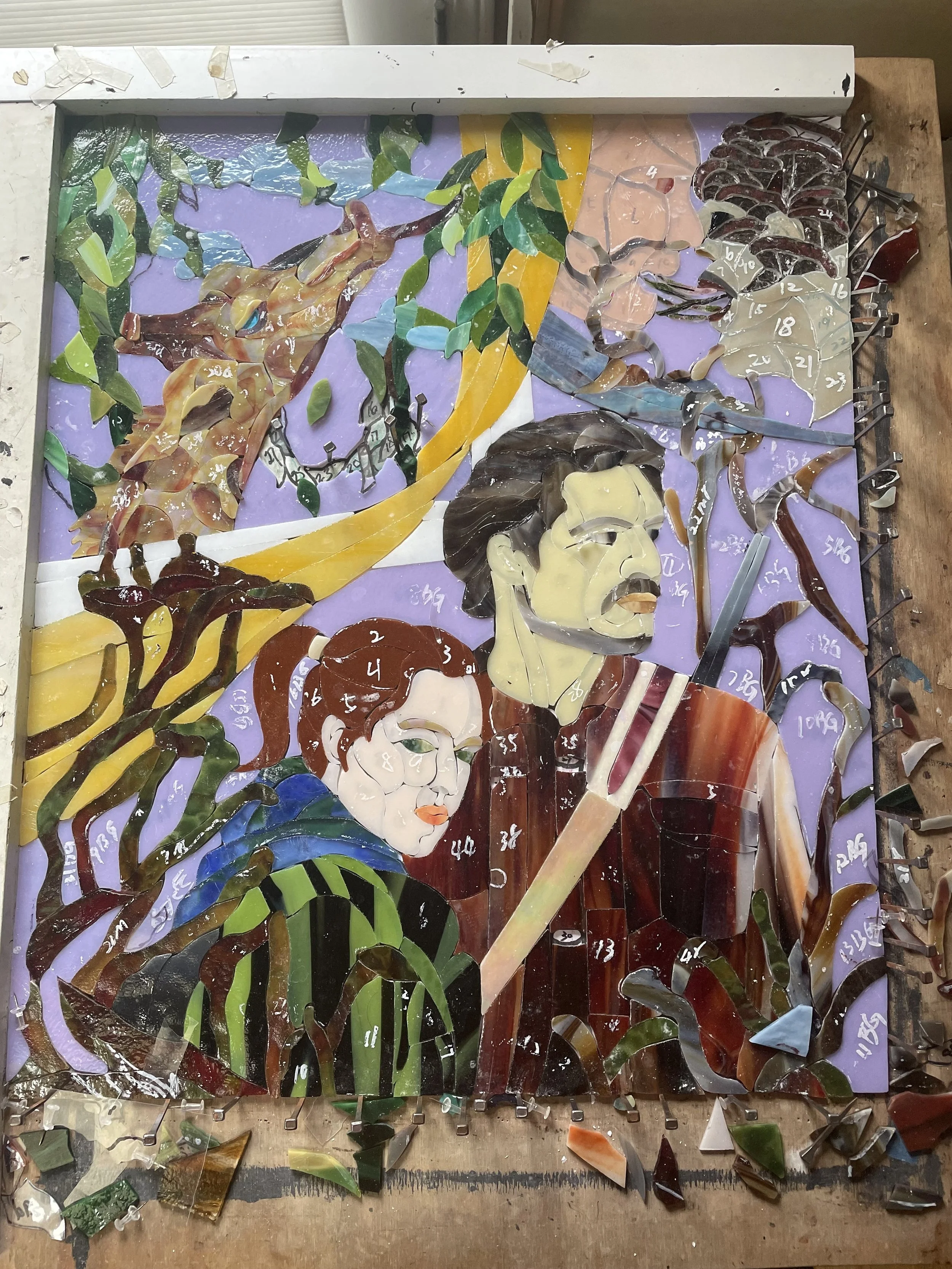 Survival with pieces still numbered unfoiled