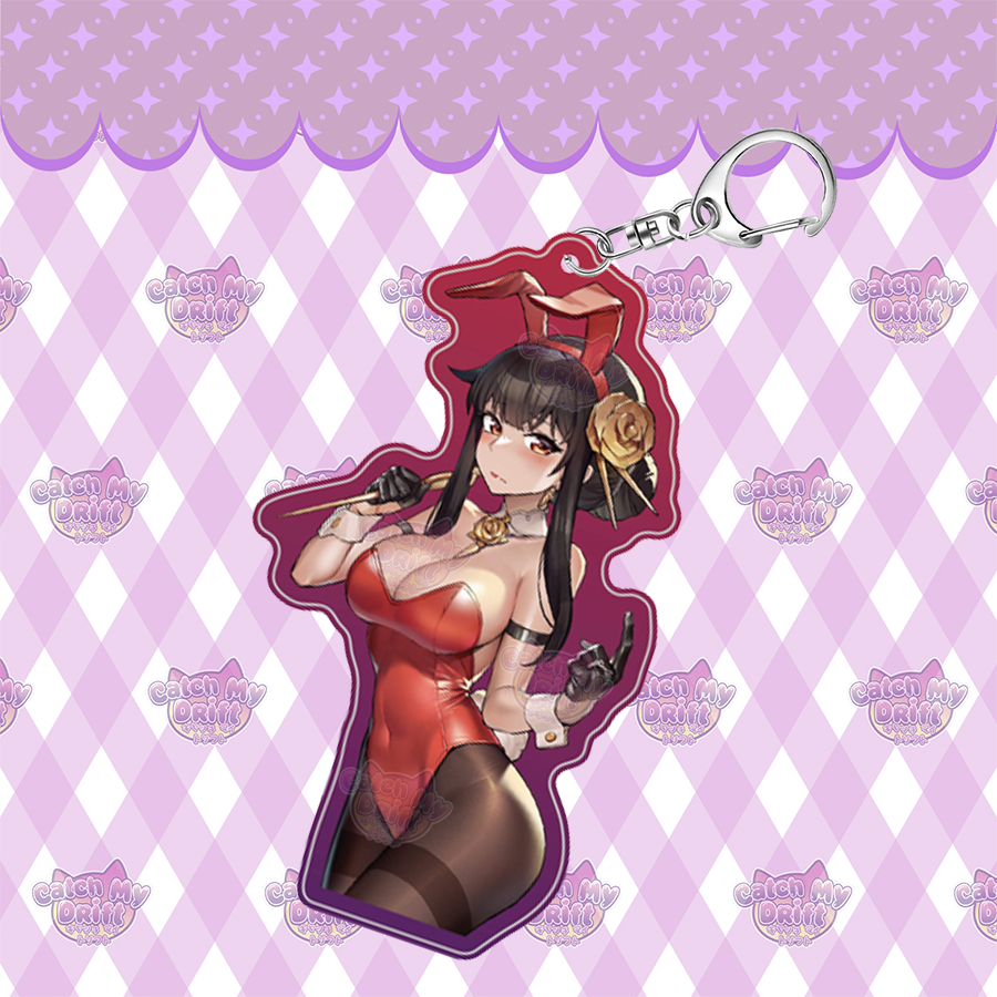 Bunny Mama Translucent Acrylic Keychain