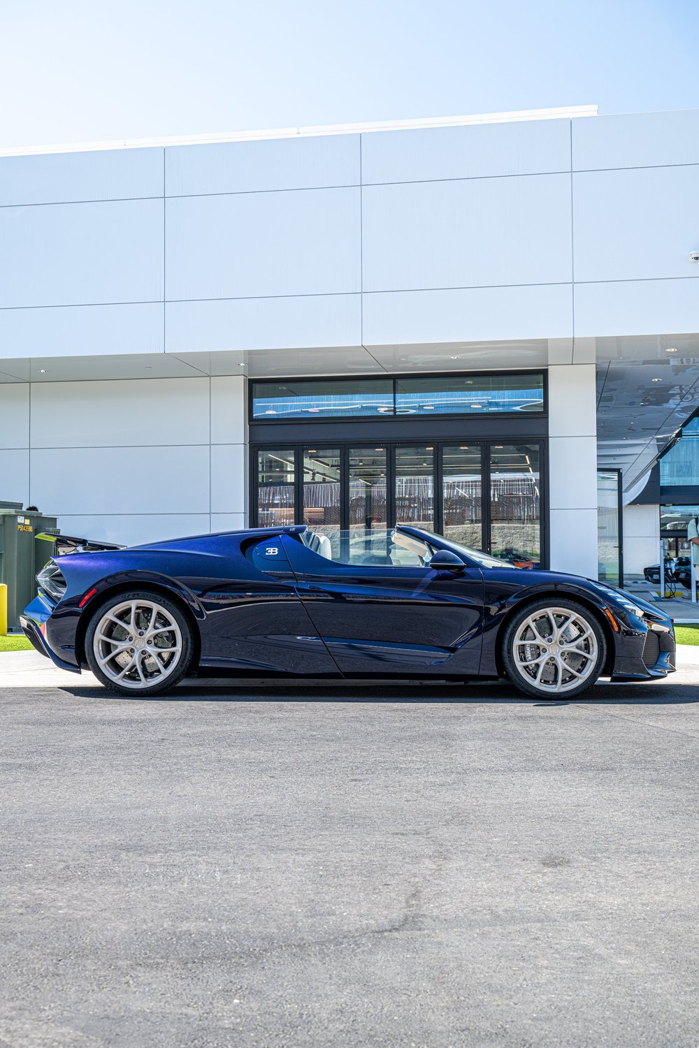 Bugatti W16 Mistral full side profile after paint protection film