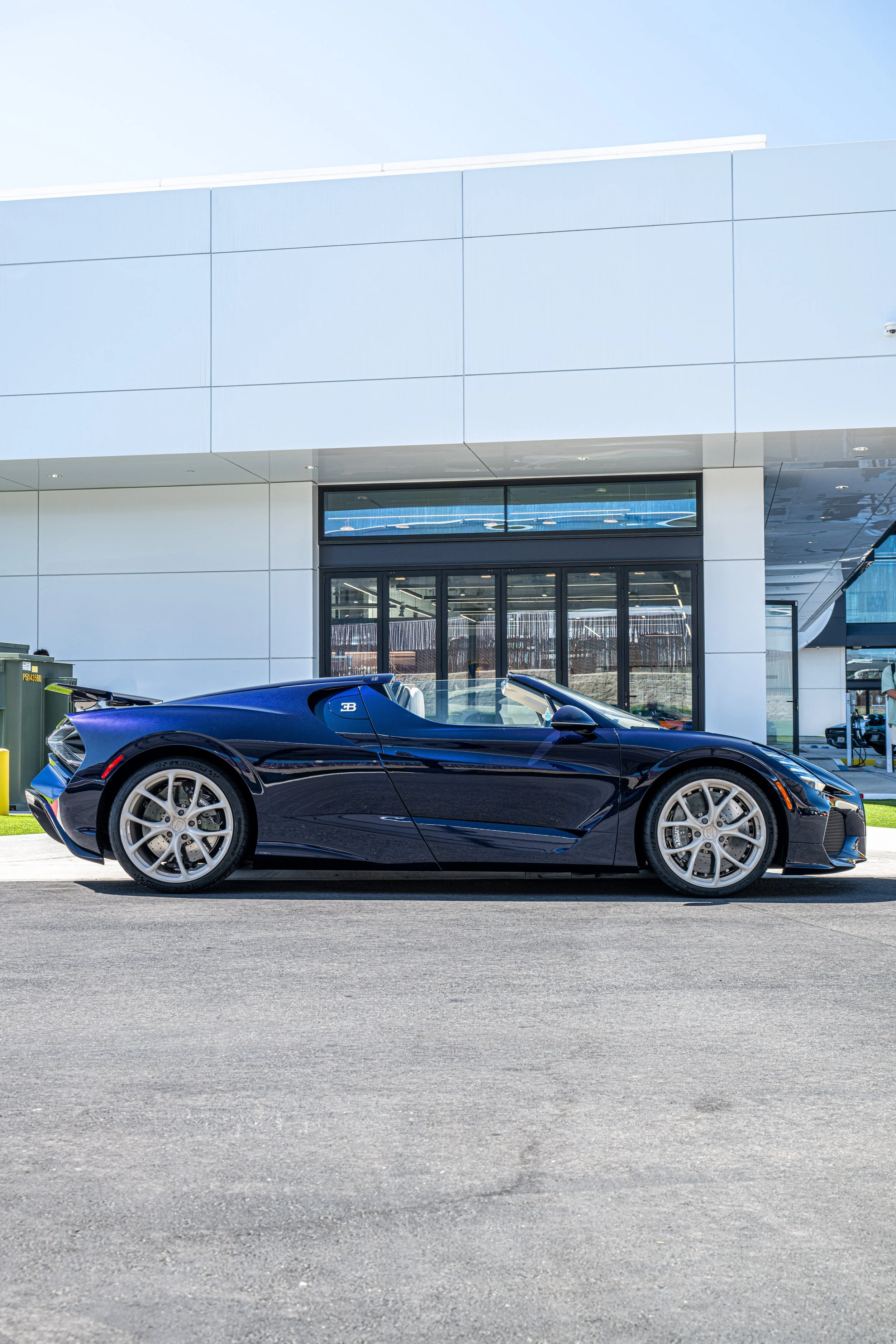 Bugatti W16 Mistral full side profile after paint protection film