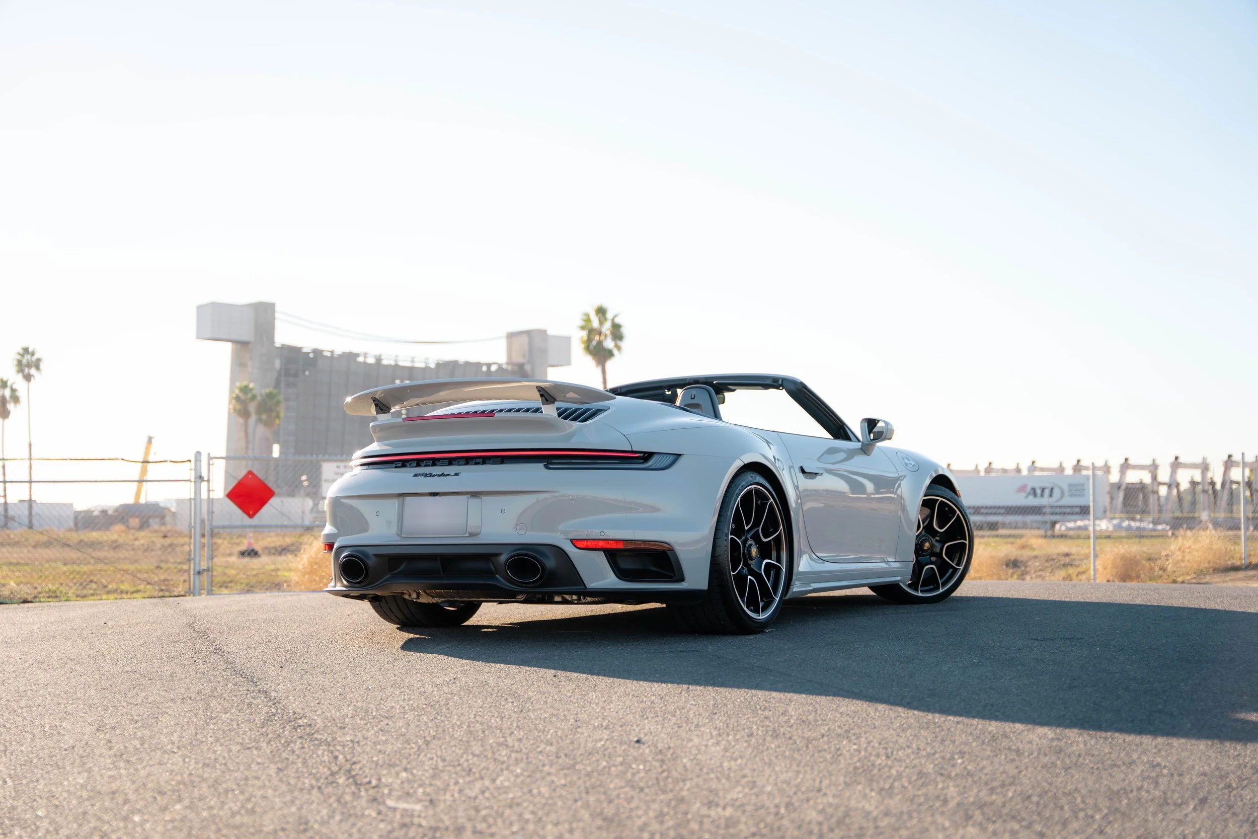 Porsche 911 Turbo S after paint protection film, window tint and ceramic coating in Irvine