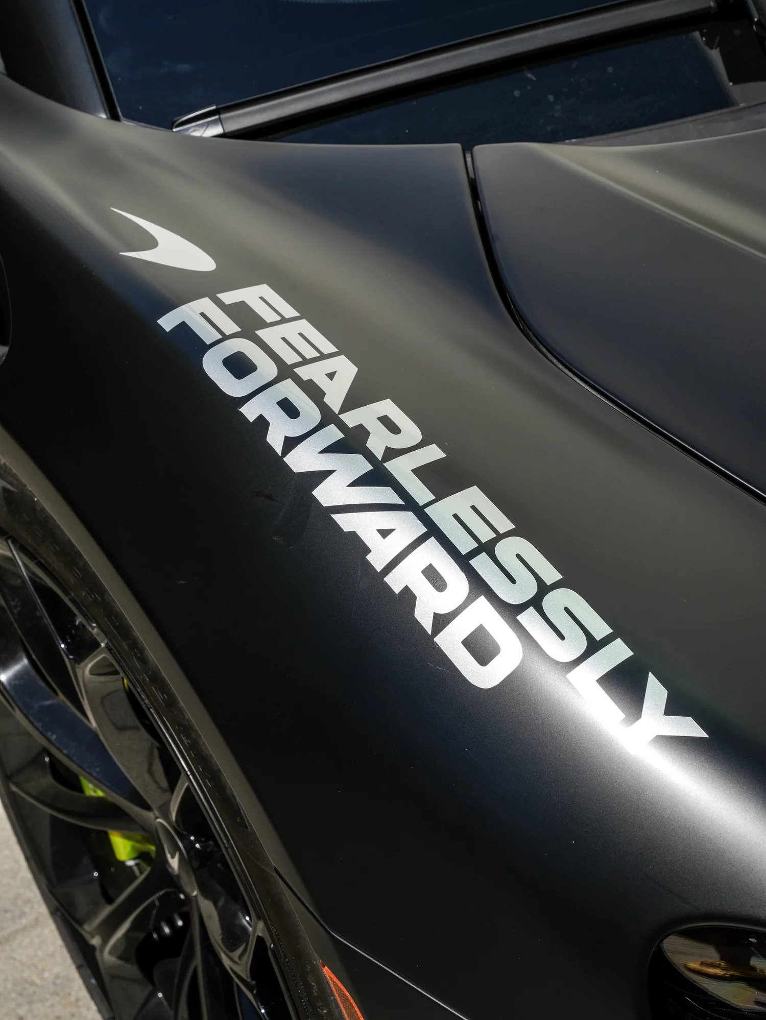 McLaren Artura MCL38 Tribute Custom Wrap after Window Tint, Vinyl Wrap and Custom Graphics, front-corner view