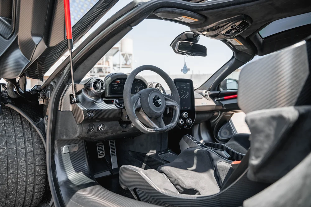 McLaren Senna cockpit with dihedral door open