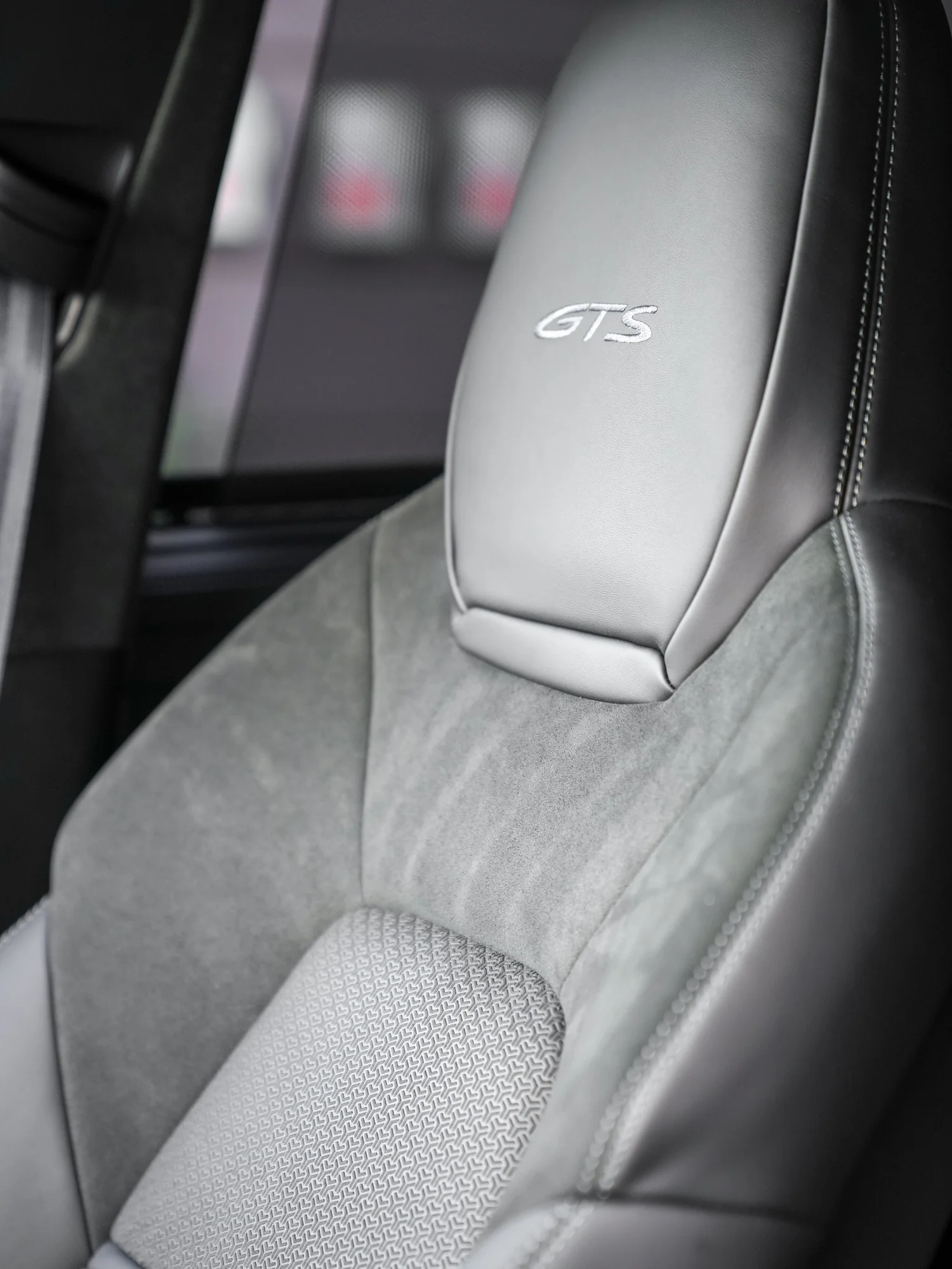 Black Porsche Cayenne GTS after Paint Protection Film (PPF), Window Tint and Ceramic Coating, front-seat detail