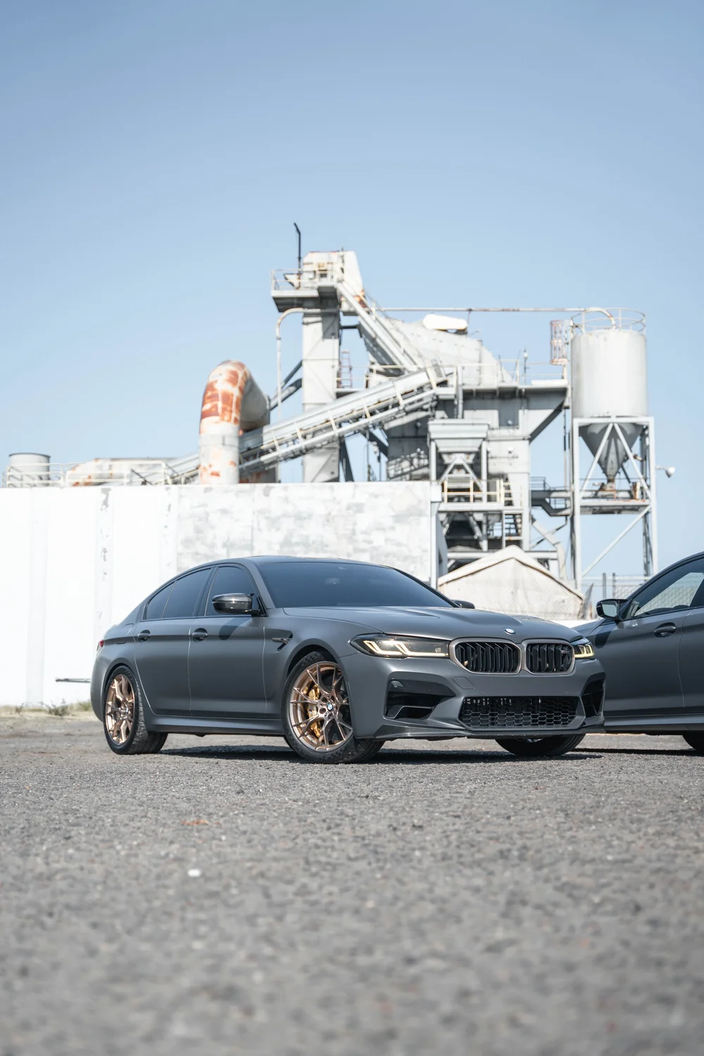 BMW M5 CS matte PPF installation at Toyz Detail Studio
