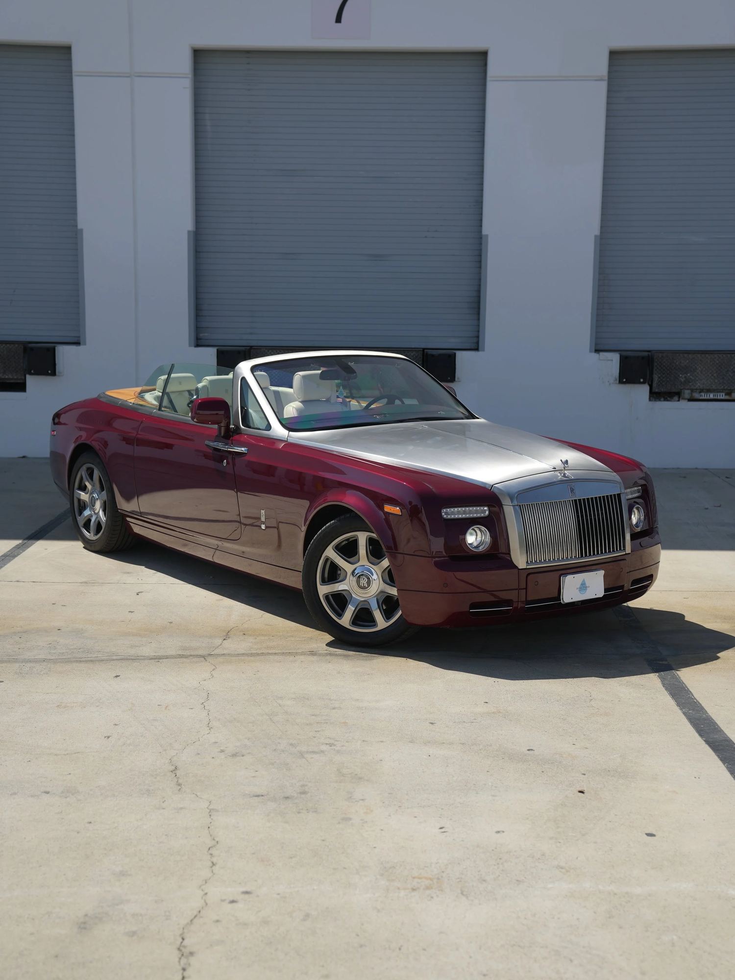 Rolls-Royce Phantom Drophead Coupé after Paint Protection Film (PPF), front-left three-quarter view