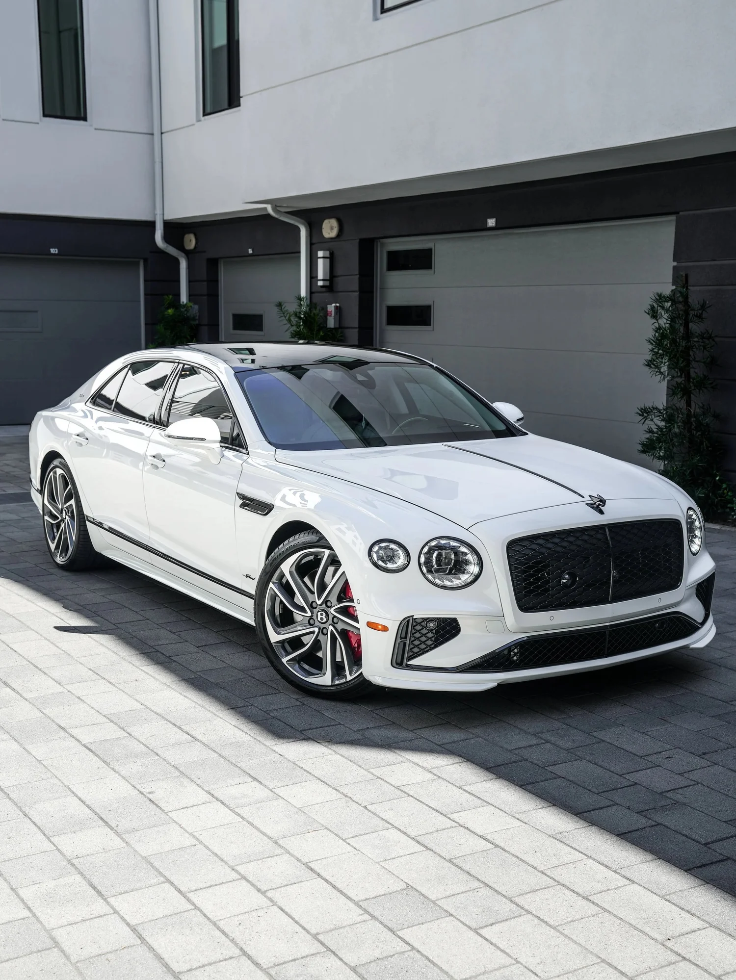 Bentley Flying Spur Speed after Full Body PPF, Window Tint and Ceramic Coating, front-left three-quarter view