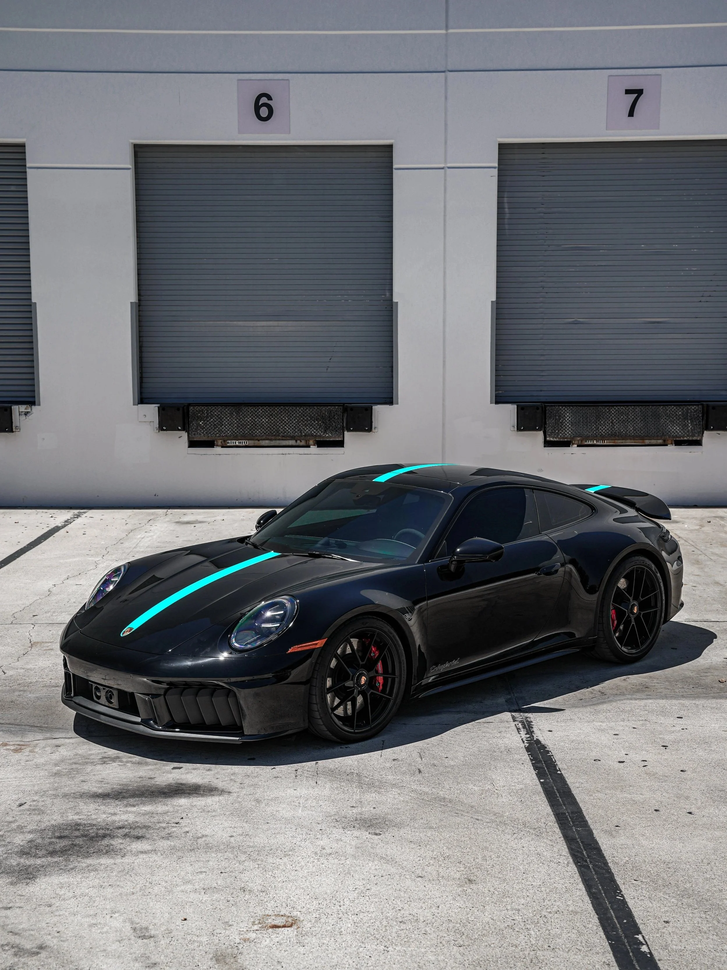Porsche 911 Carrera 4 GTS (992.2) Custom Decals after custom graphics in Irvine