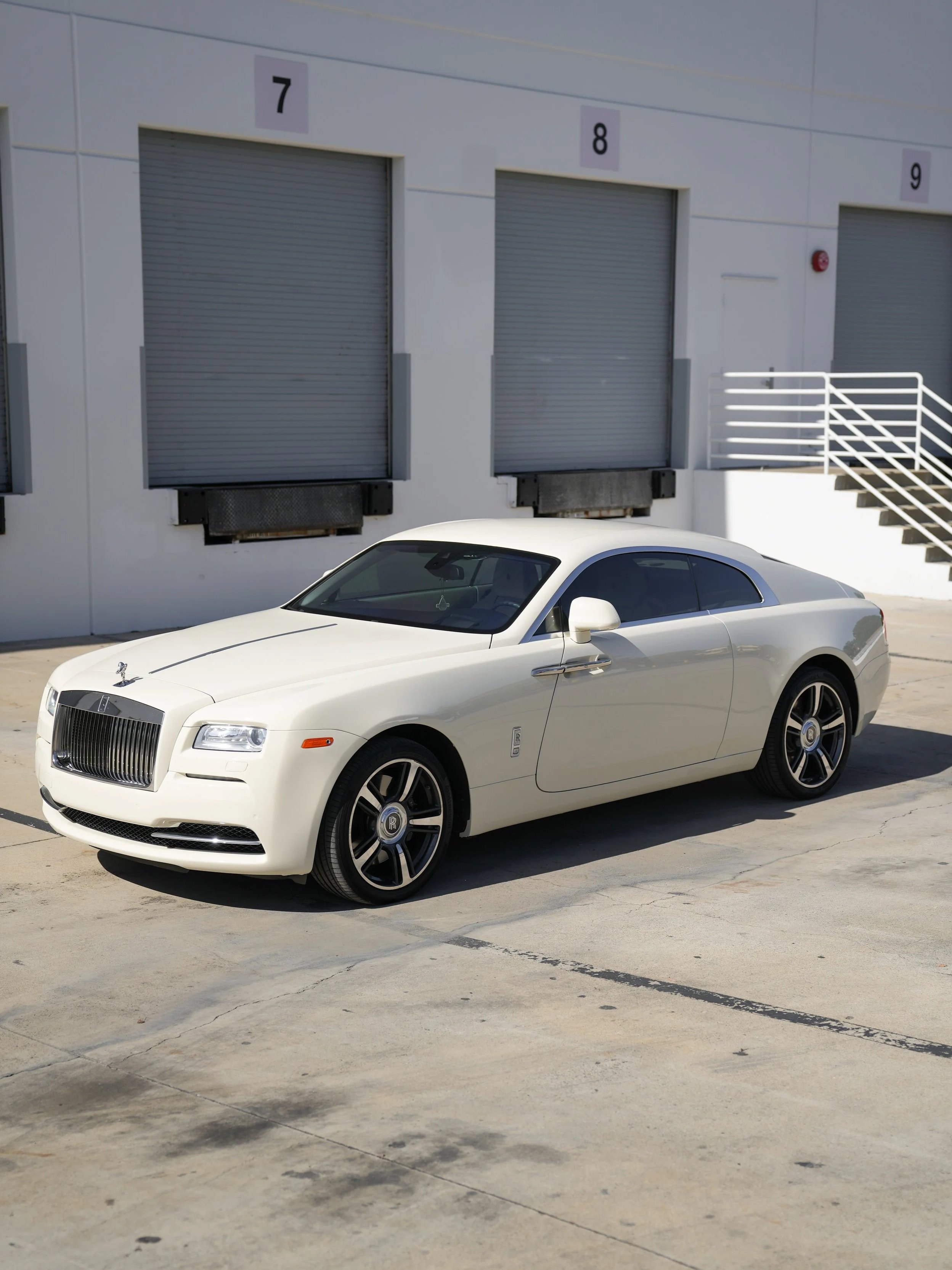 Rolls-Royce Wraith Inozetek Boneyard White after vinyl wrap in Irvine