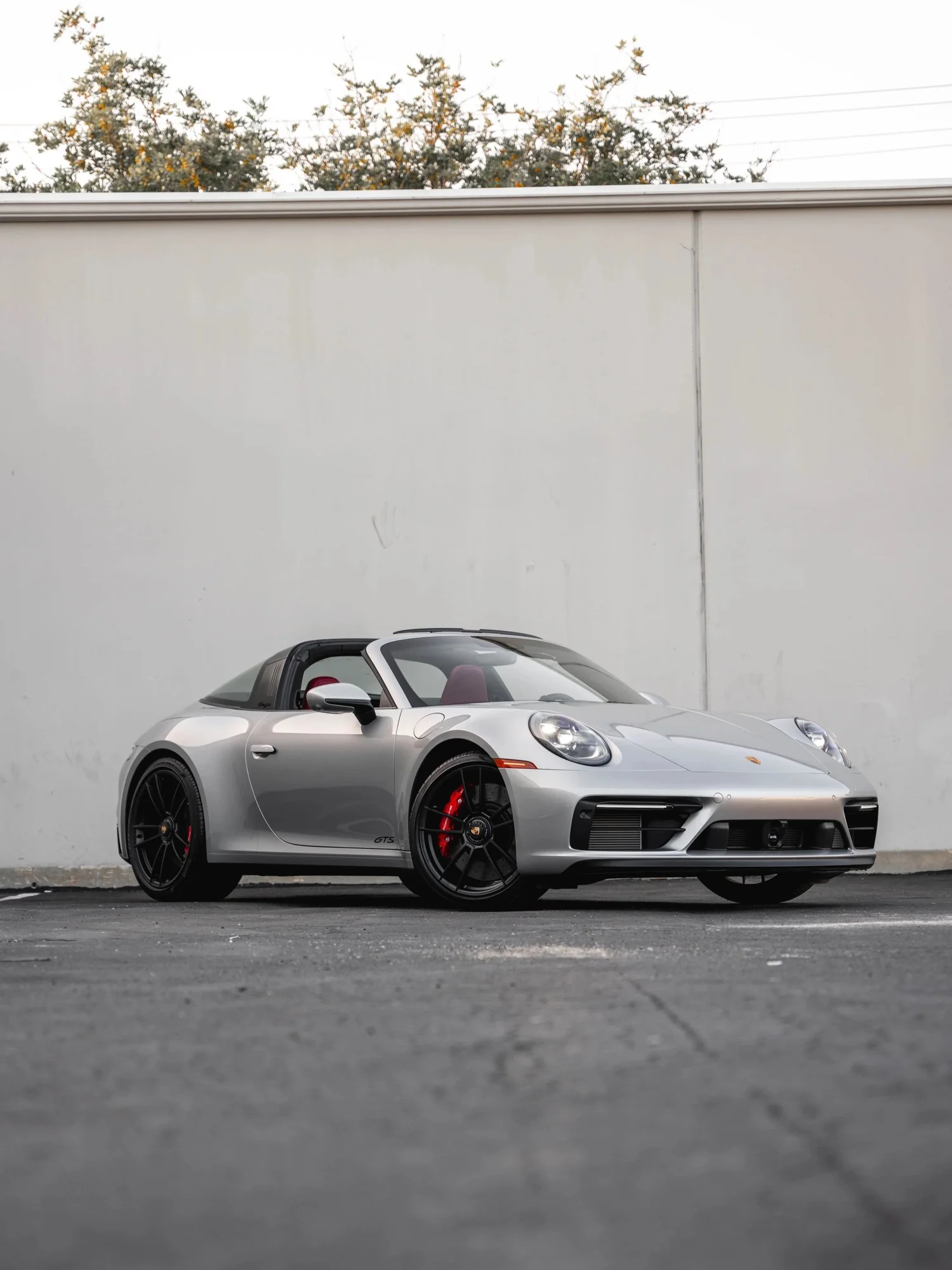 Porsche 911 Targa 4 GTS after Paint Protection Film (PPF), Window Tint and Ceramic Coating, front-left three-quarter view