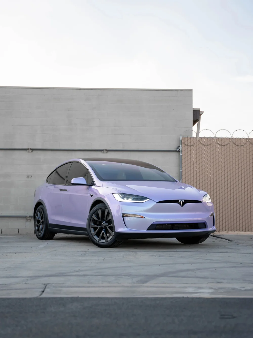 Tesla Model X Color Shifting Purple Vinyl Wrap — Color Shifting Purple Vinyl Wrap