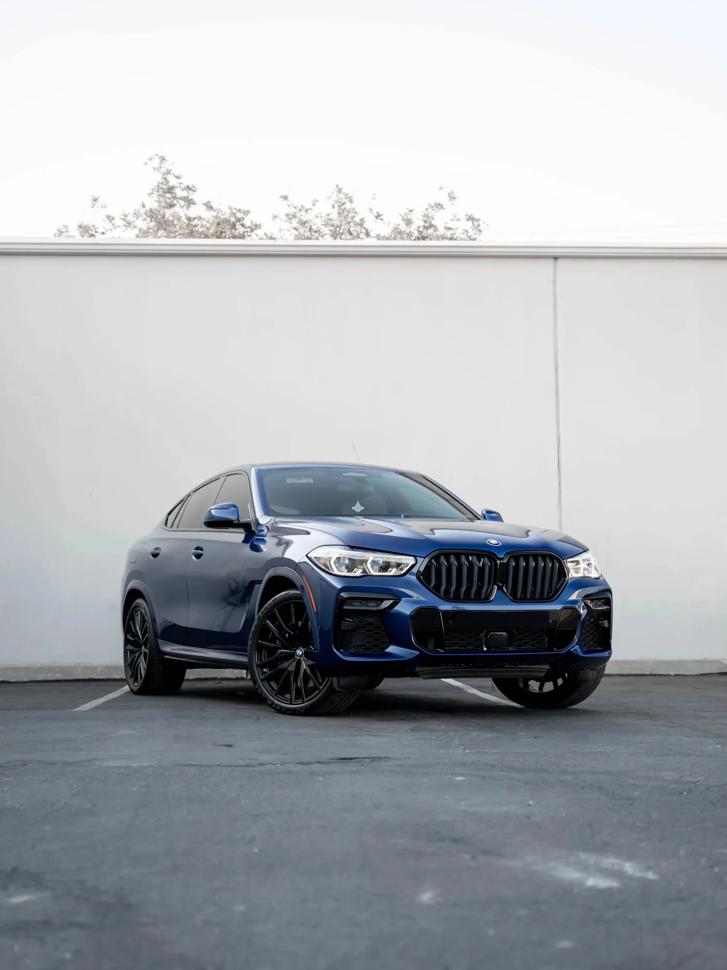 BMW X6 PPF after Paint Protection Film (PPF), front-left three-quarter view