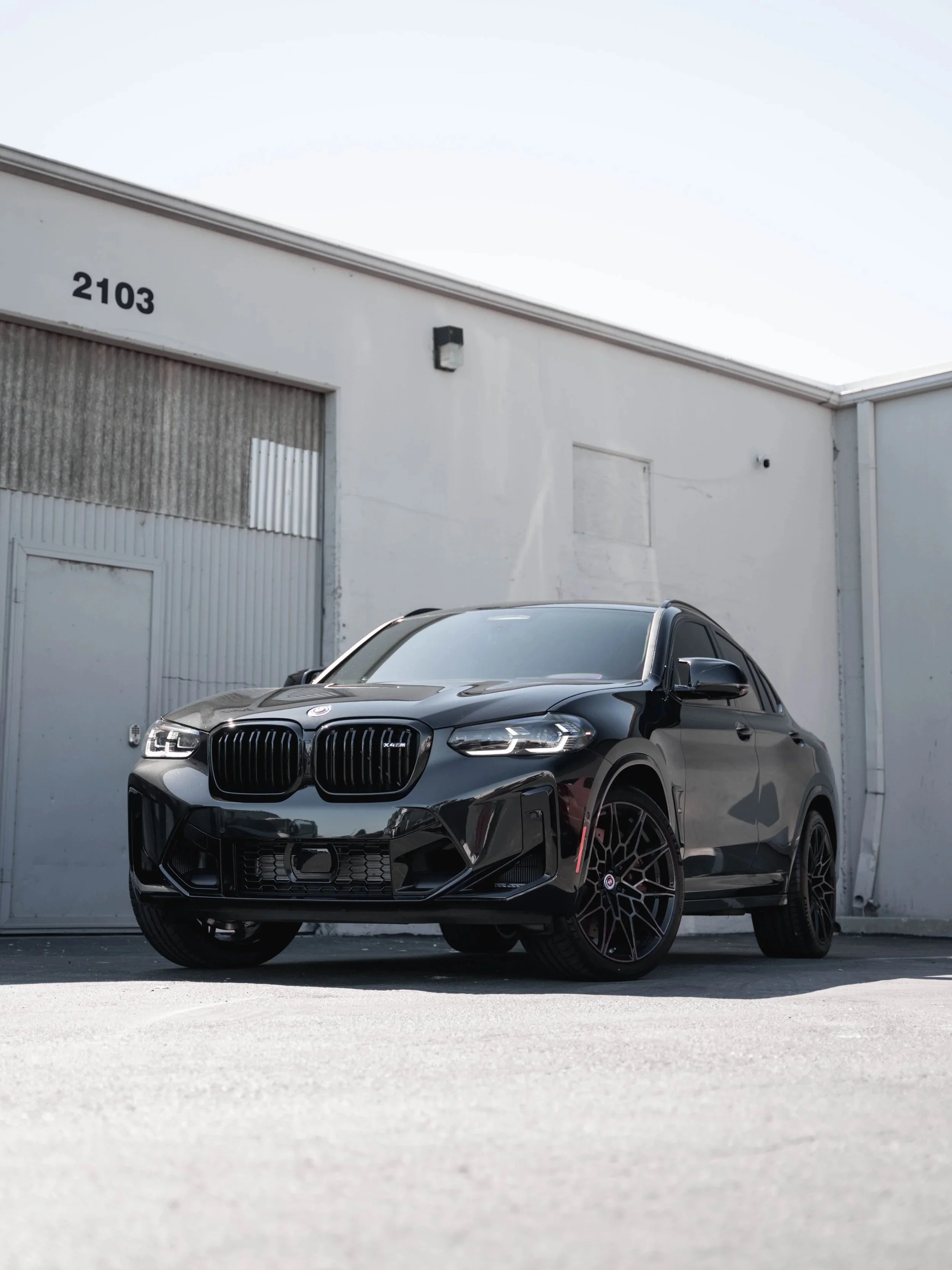 BMW X4 M after paint protection film, window tint and ceramic coating in Irvine