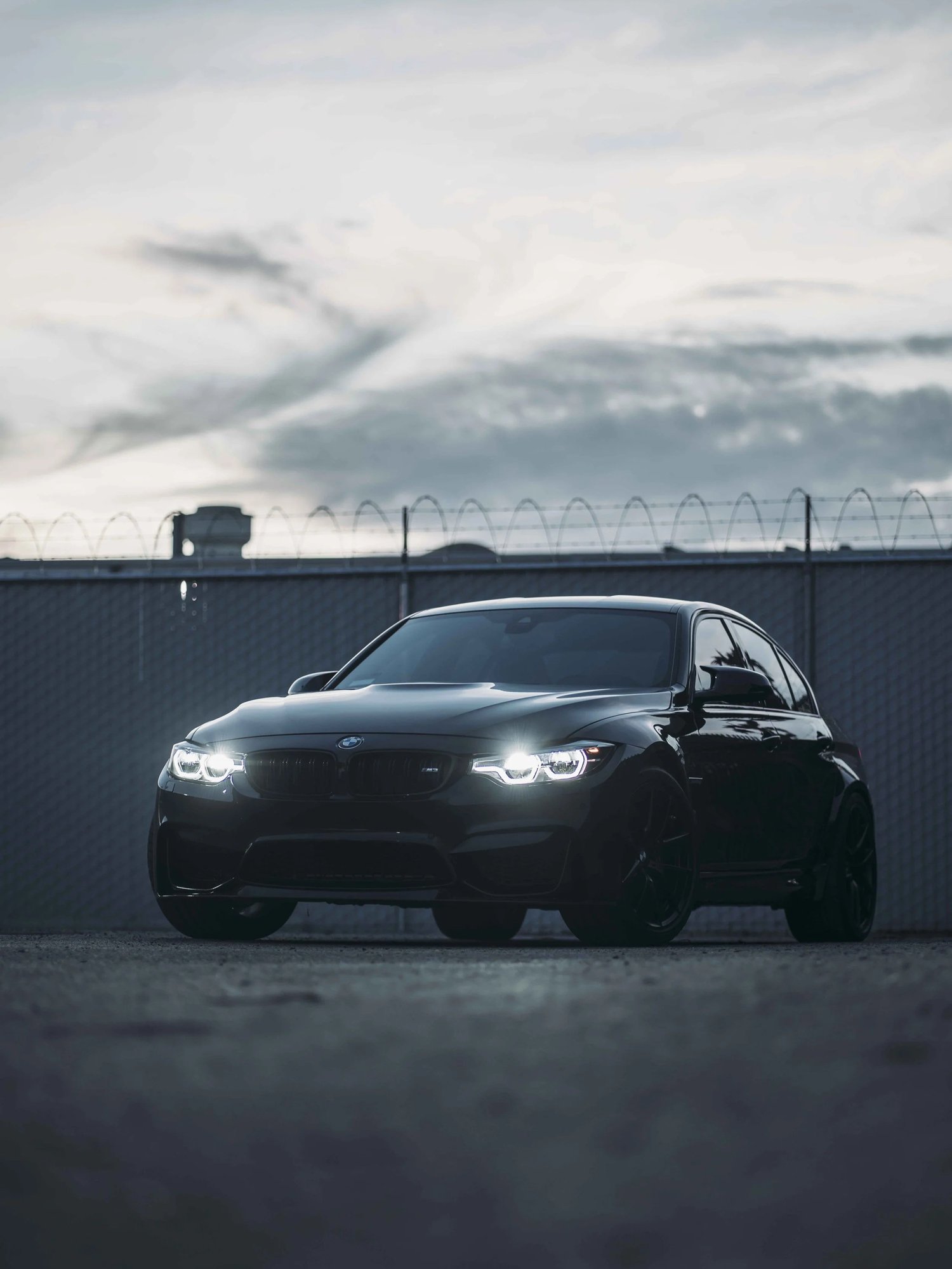 BMW F80 M3 after Ceramic Coating, low-angle front view
