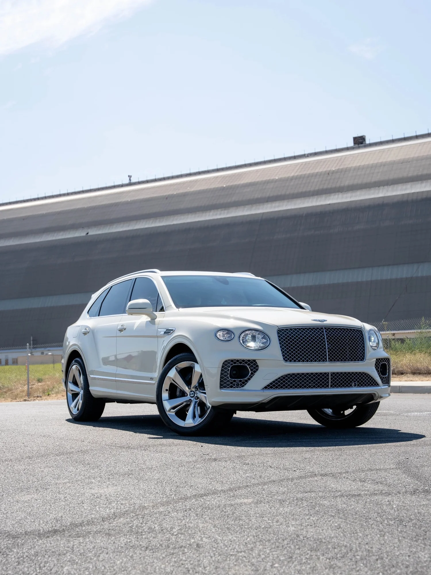 Bentley Bentayga after Paint Protection Film (PPF), Window Tint and Ceramic Coating, front-right three-quarter view