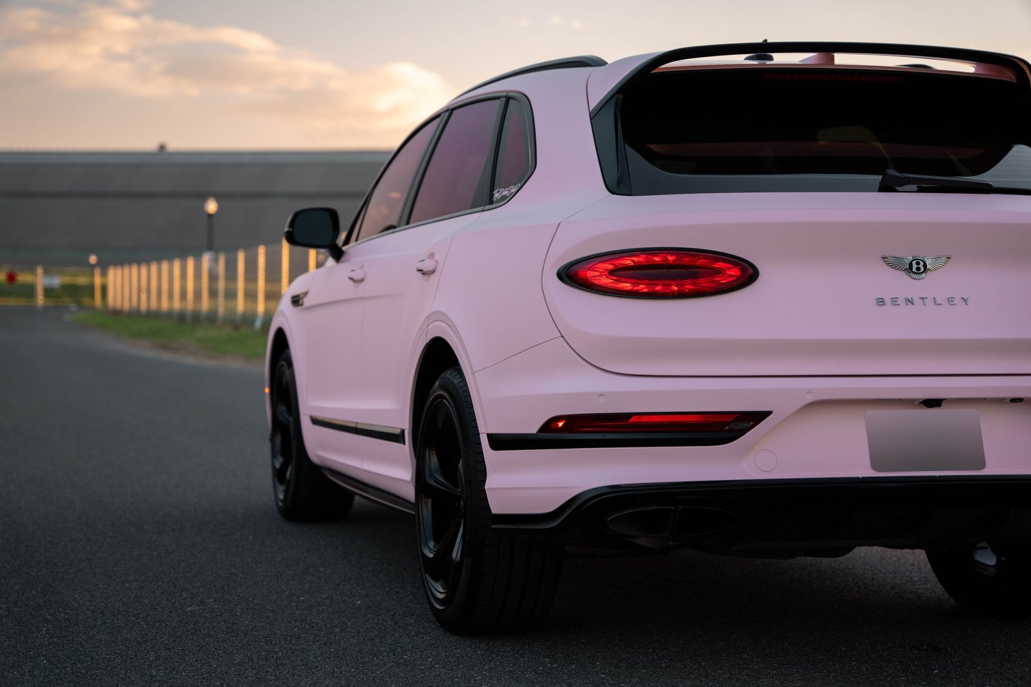 Bentley Bentayga after Vinyl Wrap, rear-quarter and wheel view