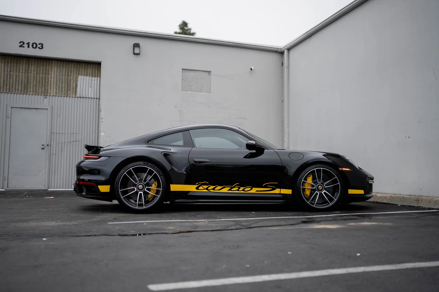 Completed Black Porsche 911 Turbo S project in Irvine
