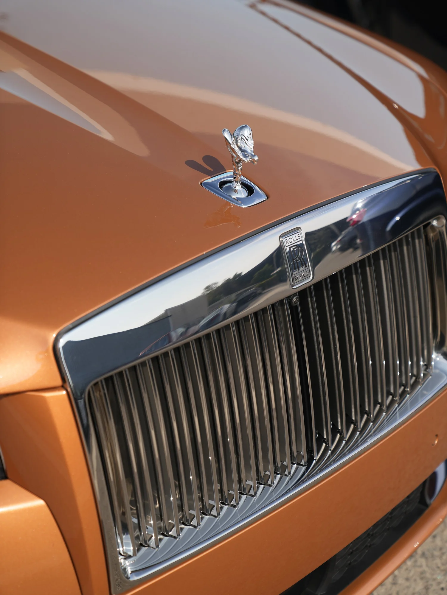 Rolls-Royce Ghost after Ceramic Coating, front grille detail