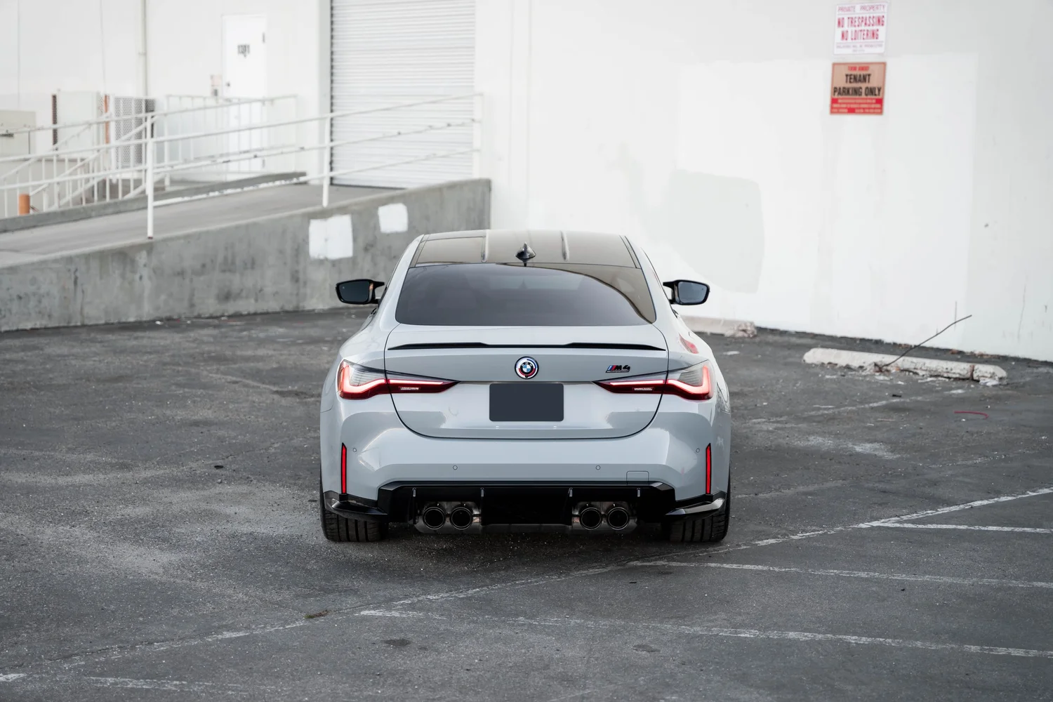 BMW M4 after Paint Protection Film (PPF), Window Tint and Ceramic Coating, direct rear view