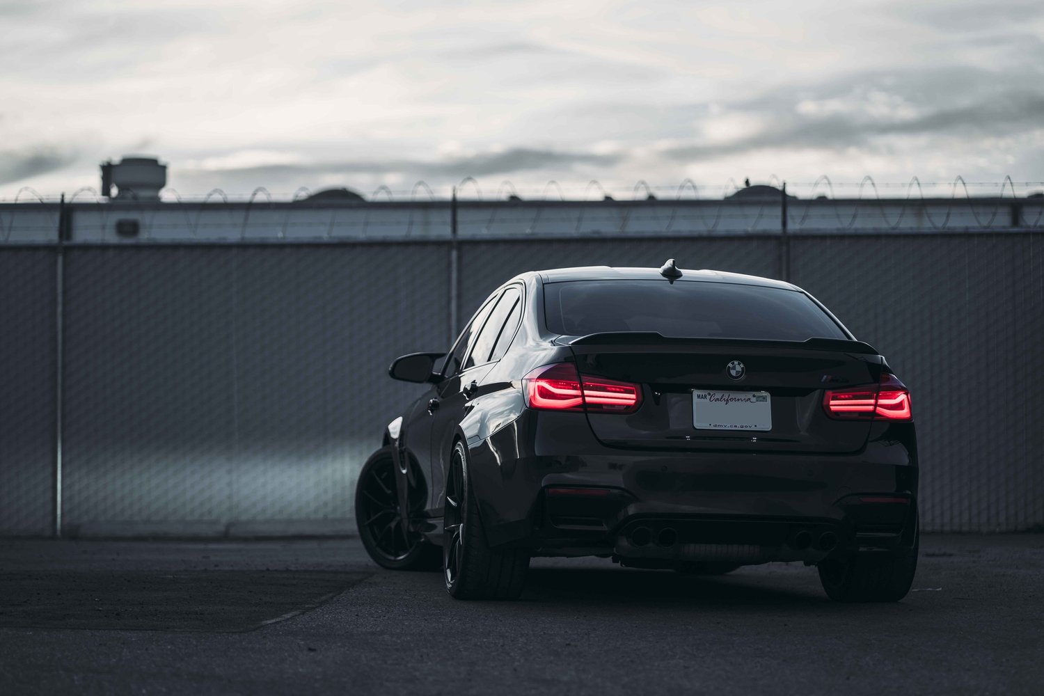 BMW F80 M3 after Ceramic Coating, direct rear view