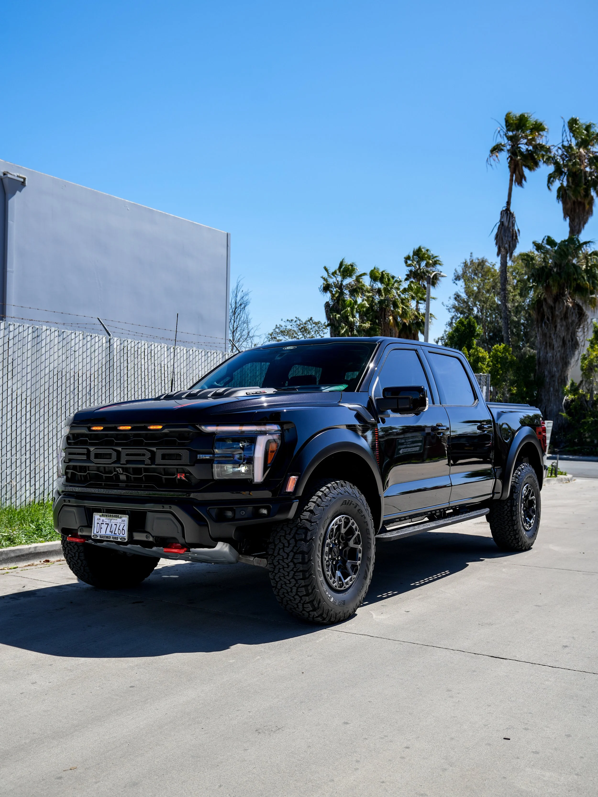 Ford F-150 Raptor R after paint protection film, window tint and ceramic coating in Irvine