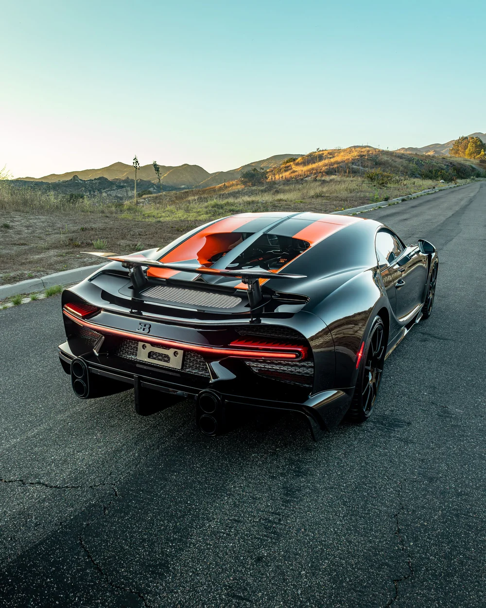Bugatti Chiron Super Sport 300+ rear three-quarter view