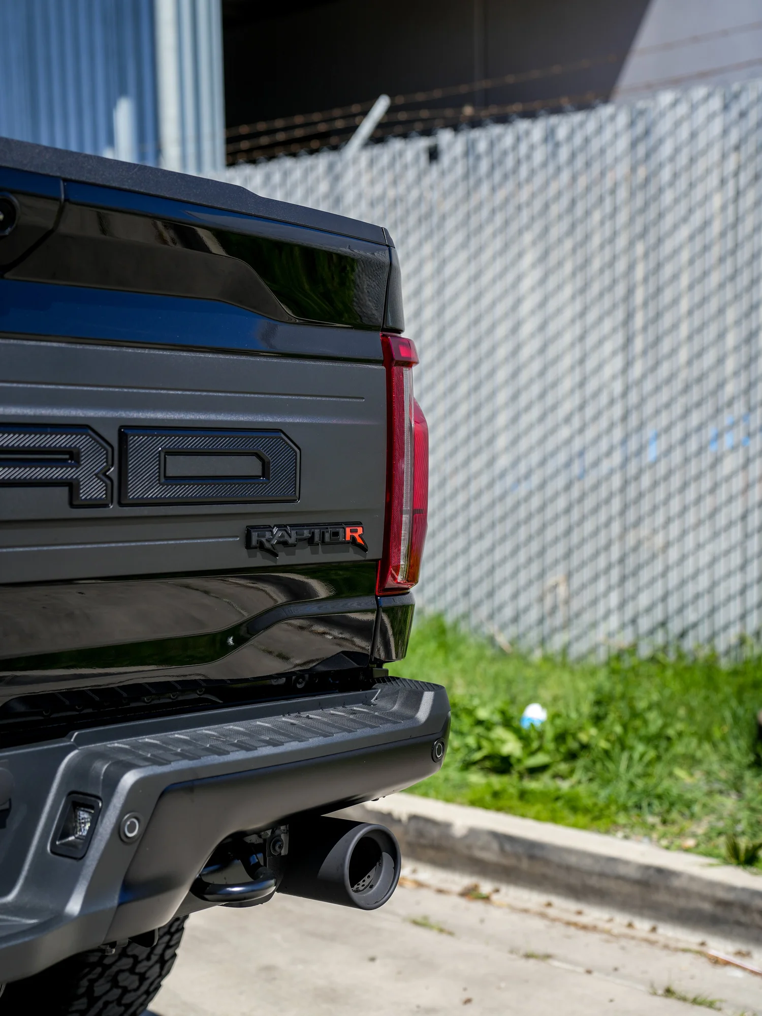 Ford F-150 Raptor R after Paint Protection Film (PPF), Window Tint and Ceramic Coating, rear diffuser and exhaust detail
