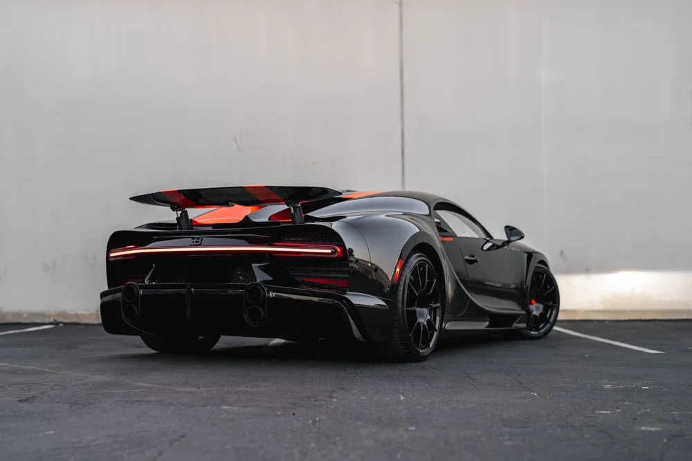 Bugatti Chiron Super Sport 300+ rear three-quarter view