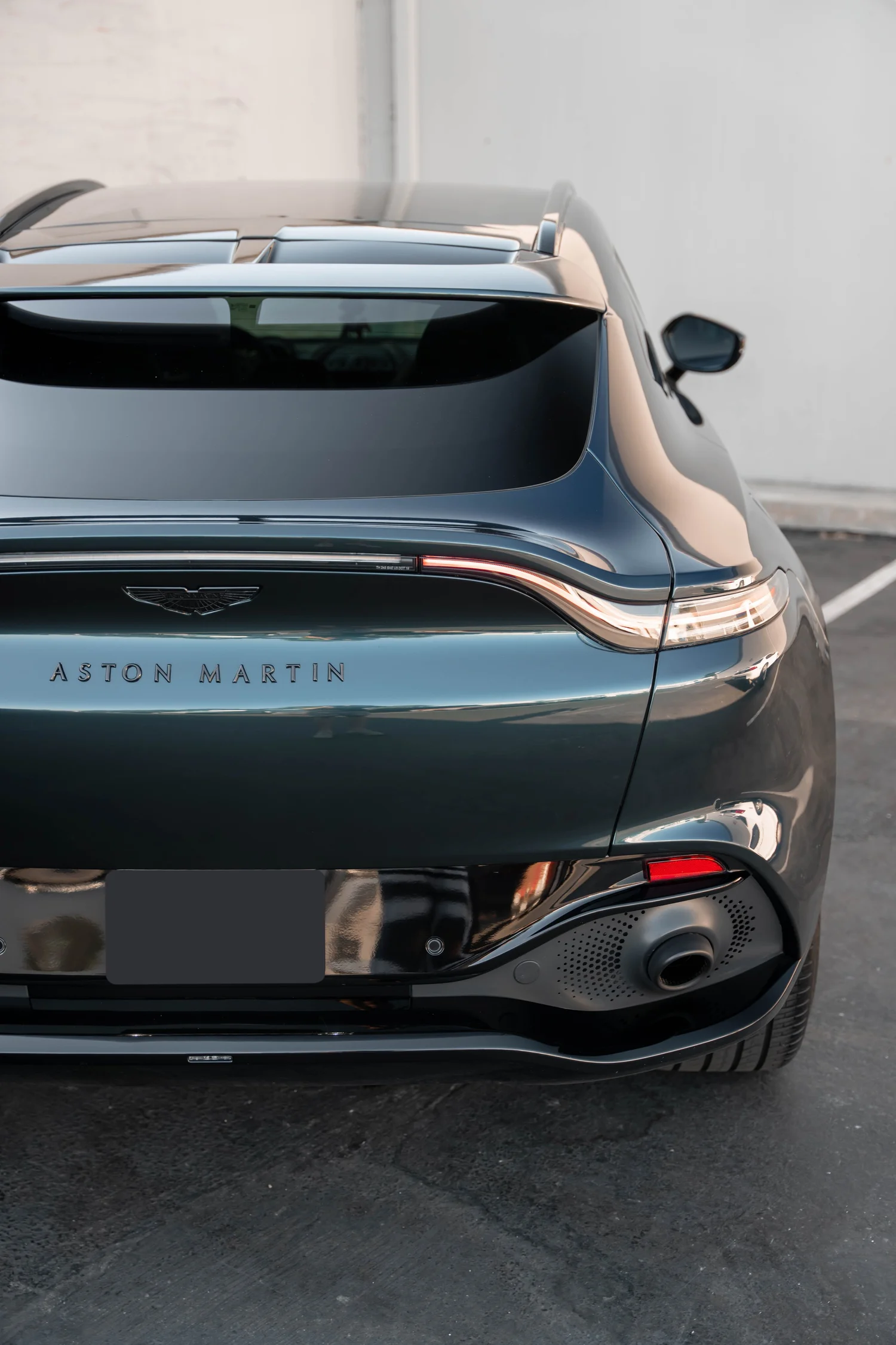 Aston Martin DBX after Paint Protection Film (PPF), Window Tint and Ceramic Coating, direct rear view