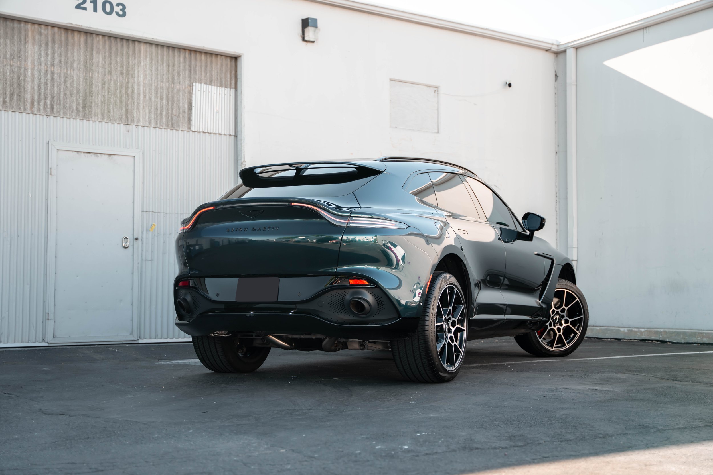 Aston Martin DBX after paint protection film, window tint and ceramic coating in Irvine