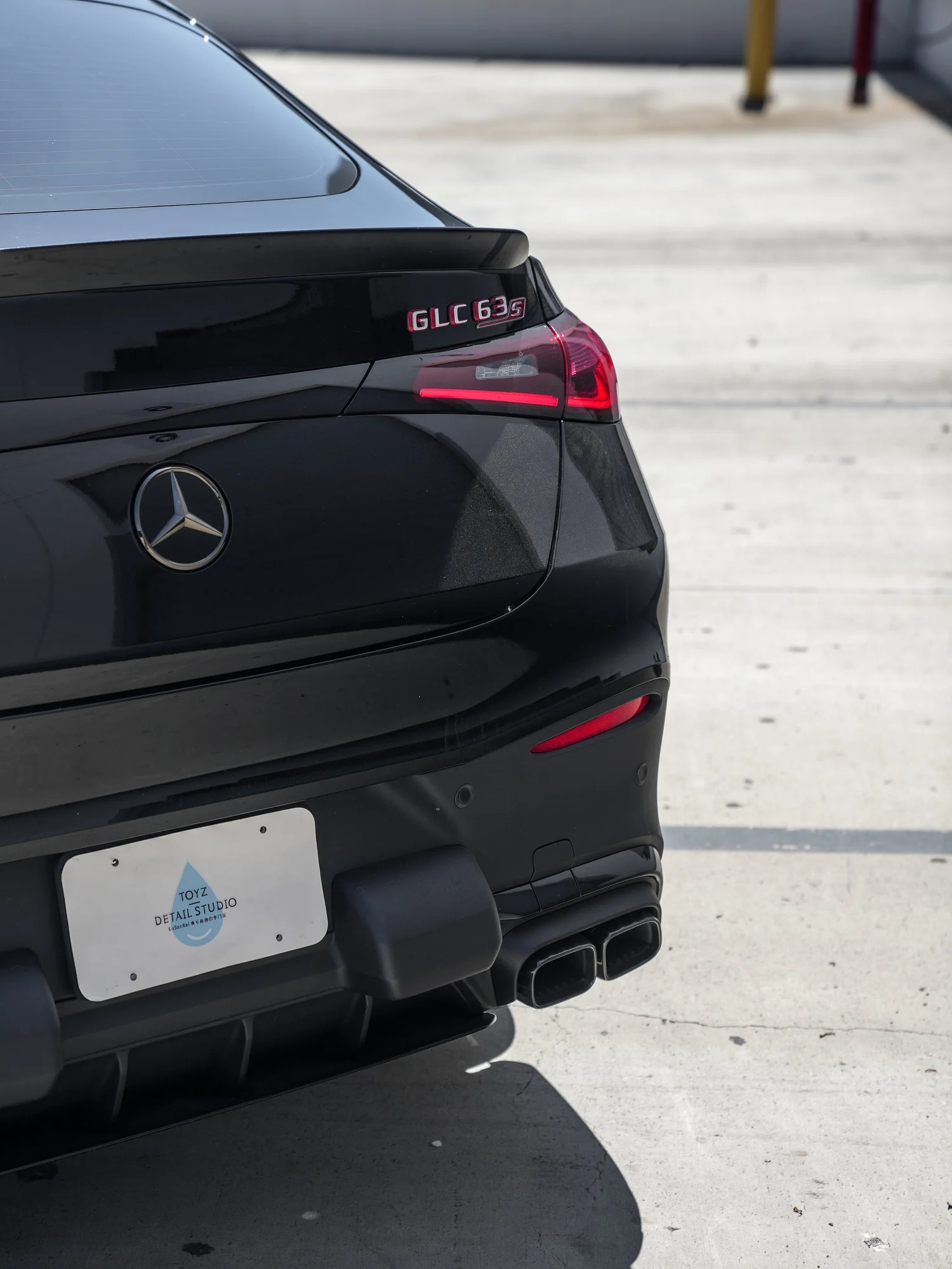Mercedes-AMG GLC 63 S after Window Tint, rear diffuser and exhaust detail