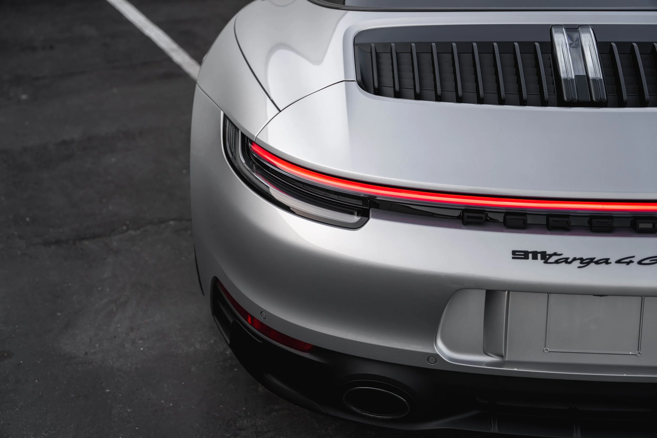 Porsche 911 Targa 4 GTS after paint protection film, window tint and ceramic coating in Irvine